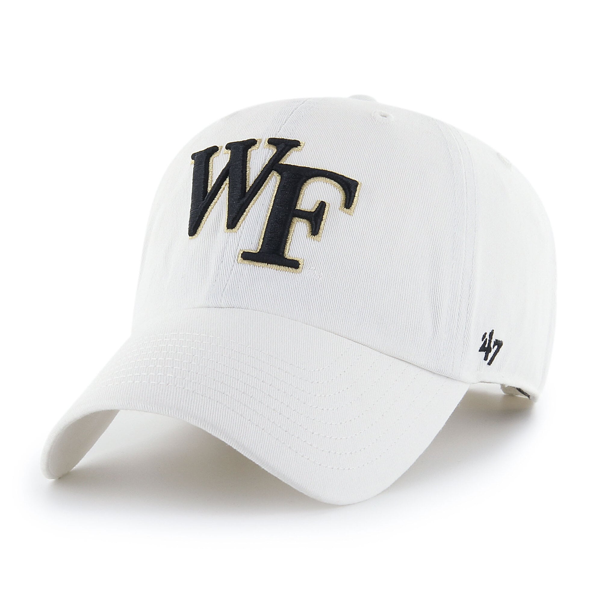 Unisex '47 Wake Forest Demon Deacons White Clean Up Adjustable Hat