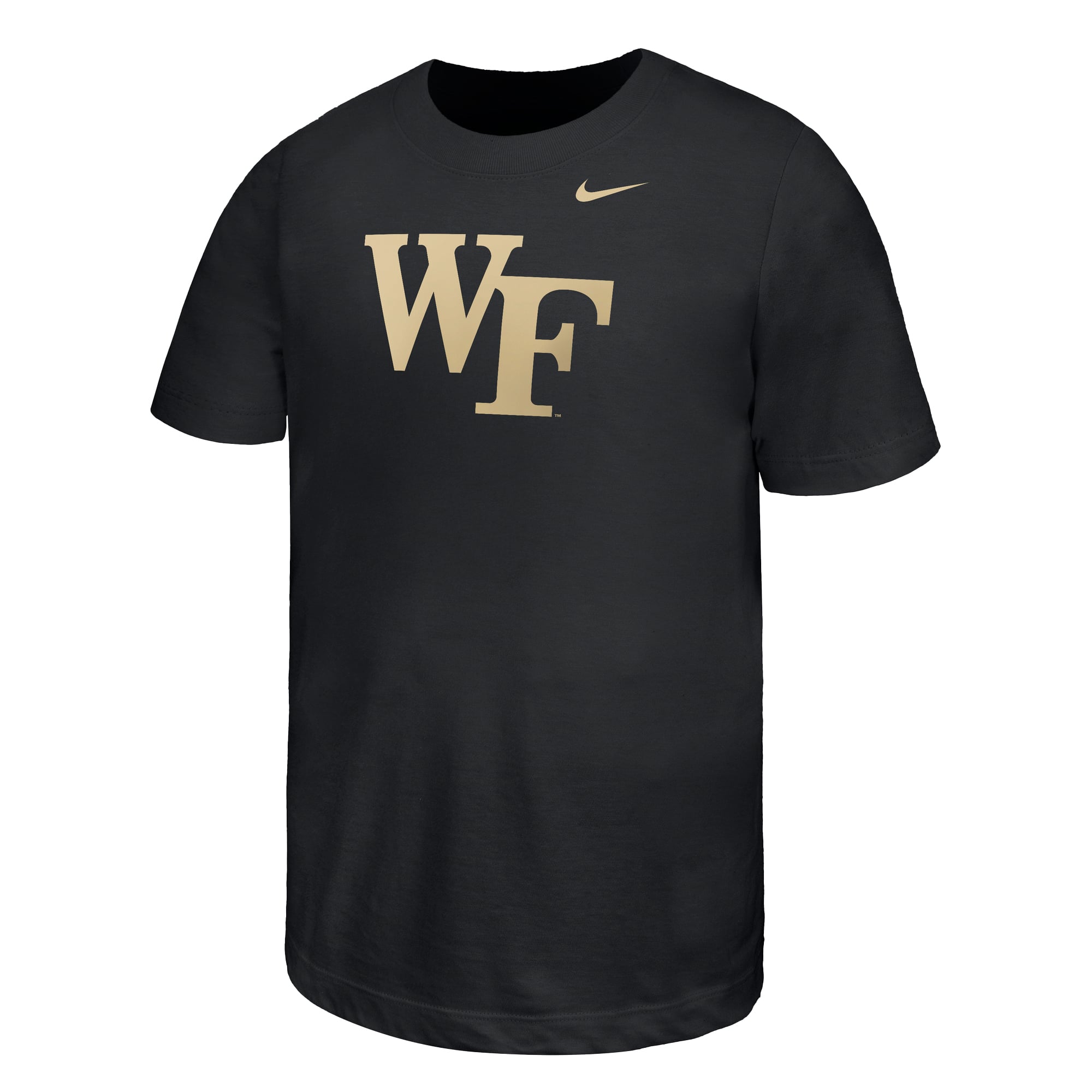 Youth Nike Black Wake Forest Demon Deacons Logo T-Shirt