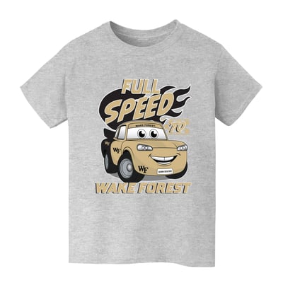  Wake Forest Demon Deacons Vive La Fete Youth Full Speed T-Shirt - Gray