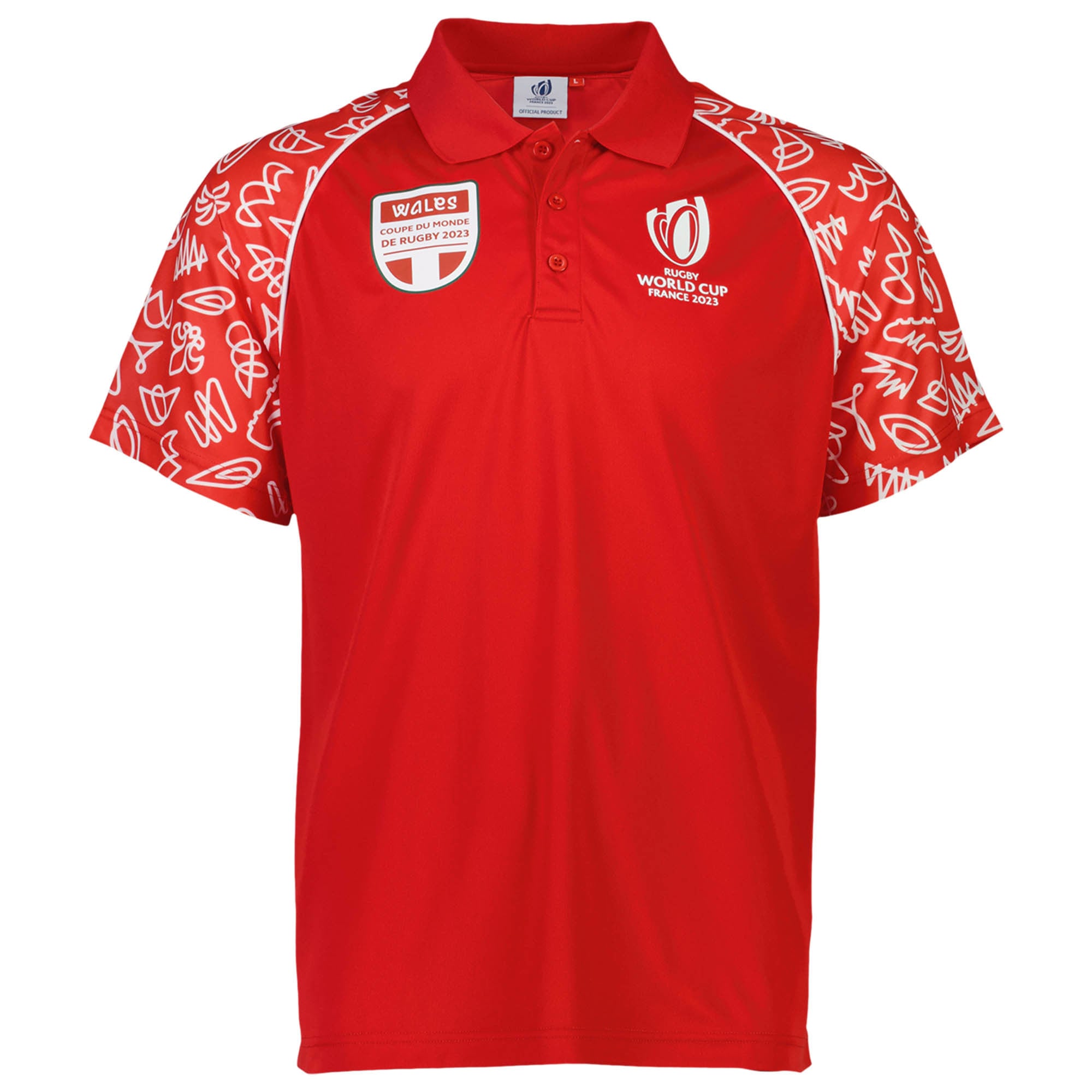 ウェールズ代表 ラグビーワールドカップ2023 トレーニングTシャツ 選手支給