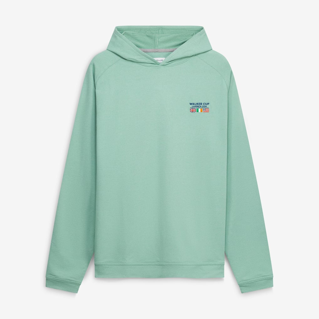 Men's 2026 Walker Cup Peter Millar Green Pine Performance Raglan Hoodie