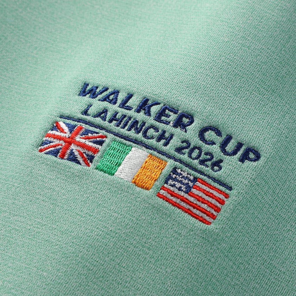 Men's 2026 Walker Cup Peter Millar Green Pine Performance Raglan Hoodie