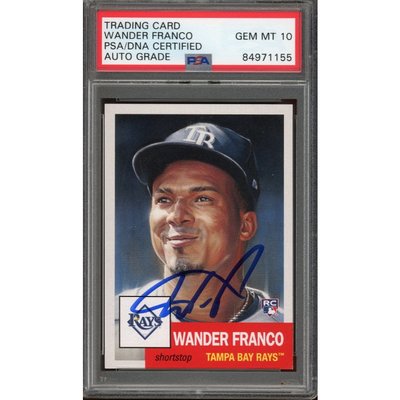 PSA 10 Wander Franco 2019 Bowman Sterling Tampa Bay Rays Rookie Card RC GEM MINT