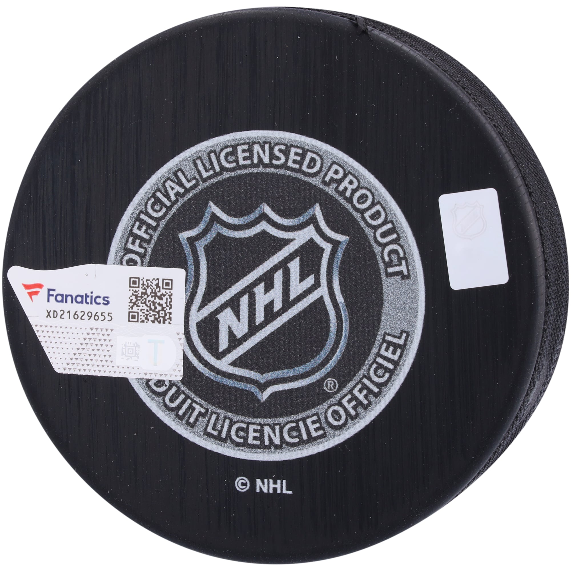 Rondelle de hockey autographiée par Alex Ovechkin, des Capitals de Washington, avec le logo du repêchage de la LNH de 2004
