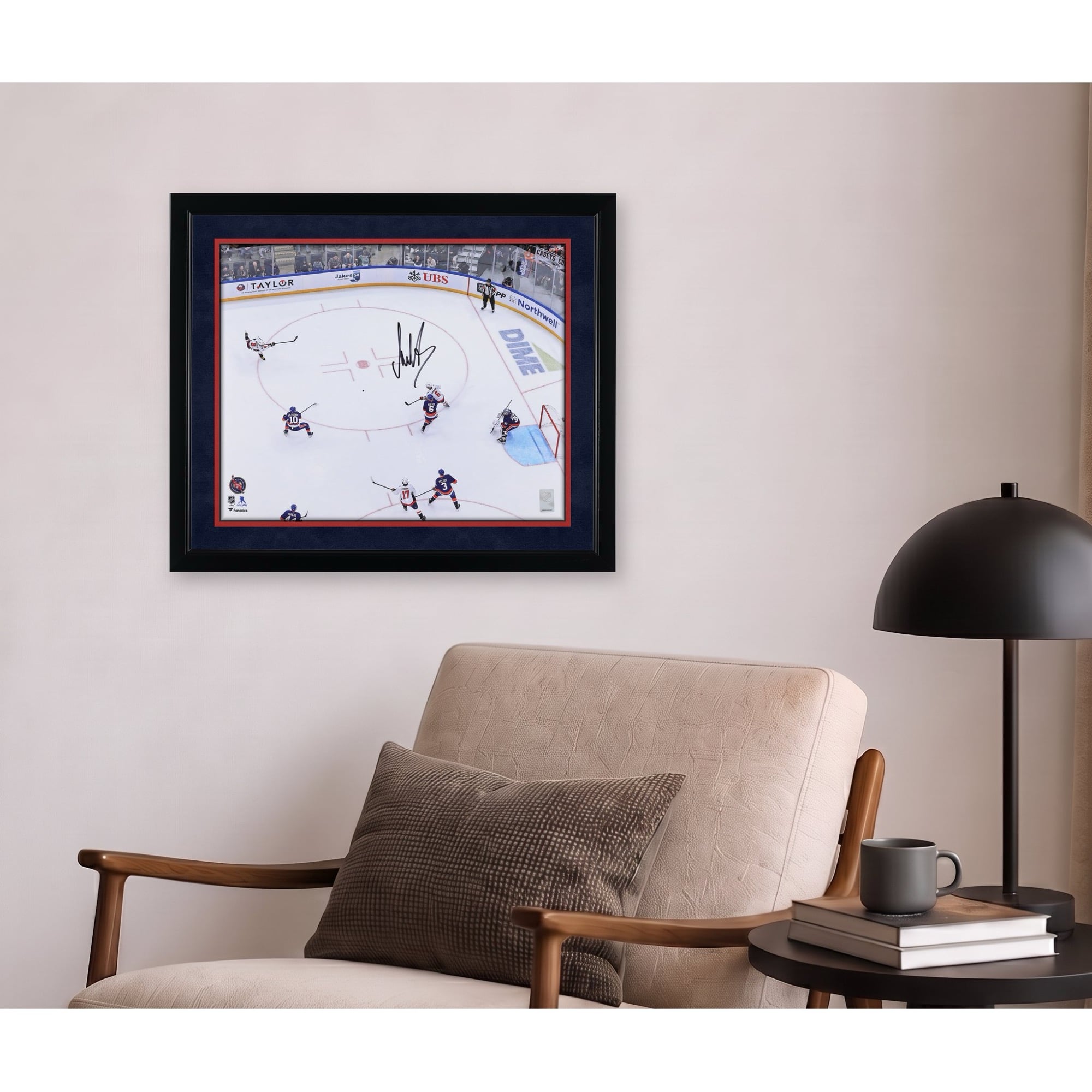Photo autographiée d'Alexander Ovechkin, joueur des Capitals de Washington, 16 po x 20 po, commémorant son 895e but (tir par-dessus la tête).