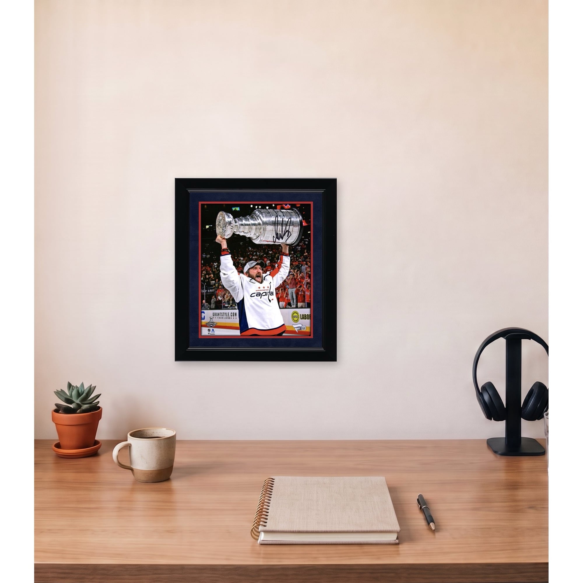 Alexander Ovechkin Washington Capitals Autographed 8" x 10" 2018 Stanley Cup Champions Raising Cup Photograph