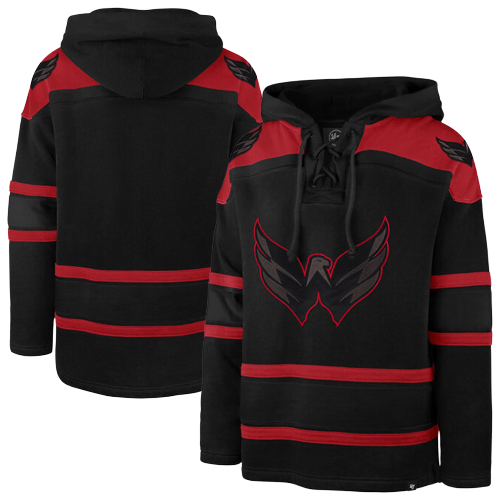 Sweat à capuche lacets Washington Capitals noir '47 pour homme