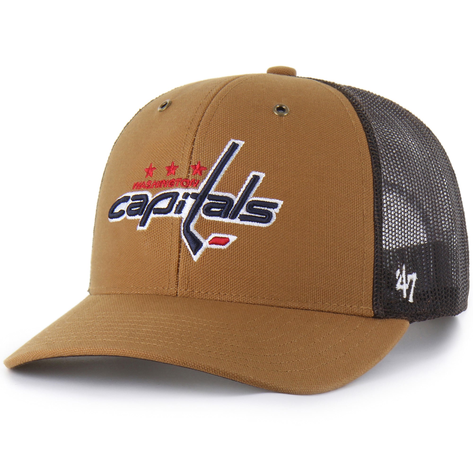 Casquette ajustable Carhartt x '47 Brown pour homme, motif Washington Capitals