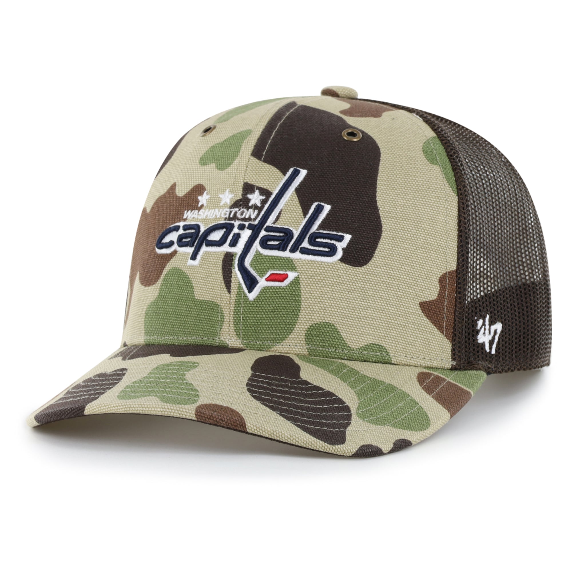 Casquette trucker ajustable Carhartt x '47 Duck Camo Washington Capitals pour homme