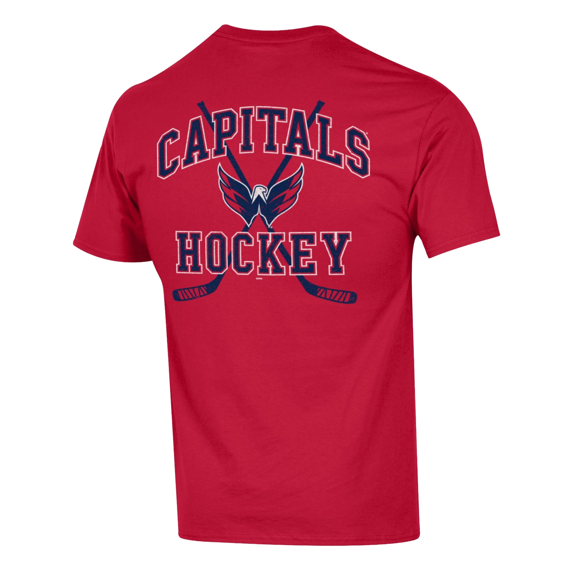 Men's Champion  Red Washington Capitals Stick With It Jersey T-Shirt