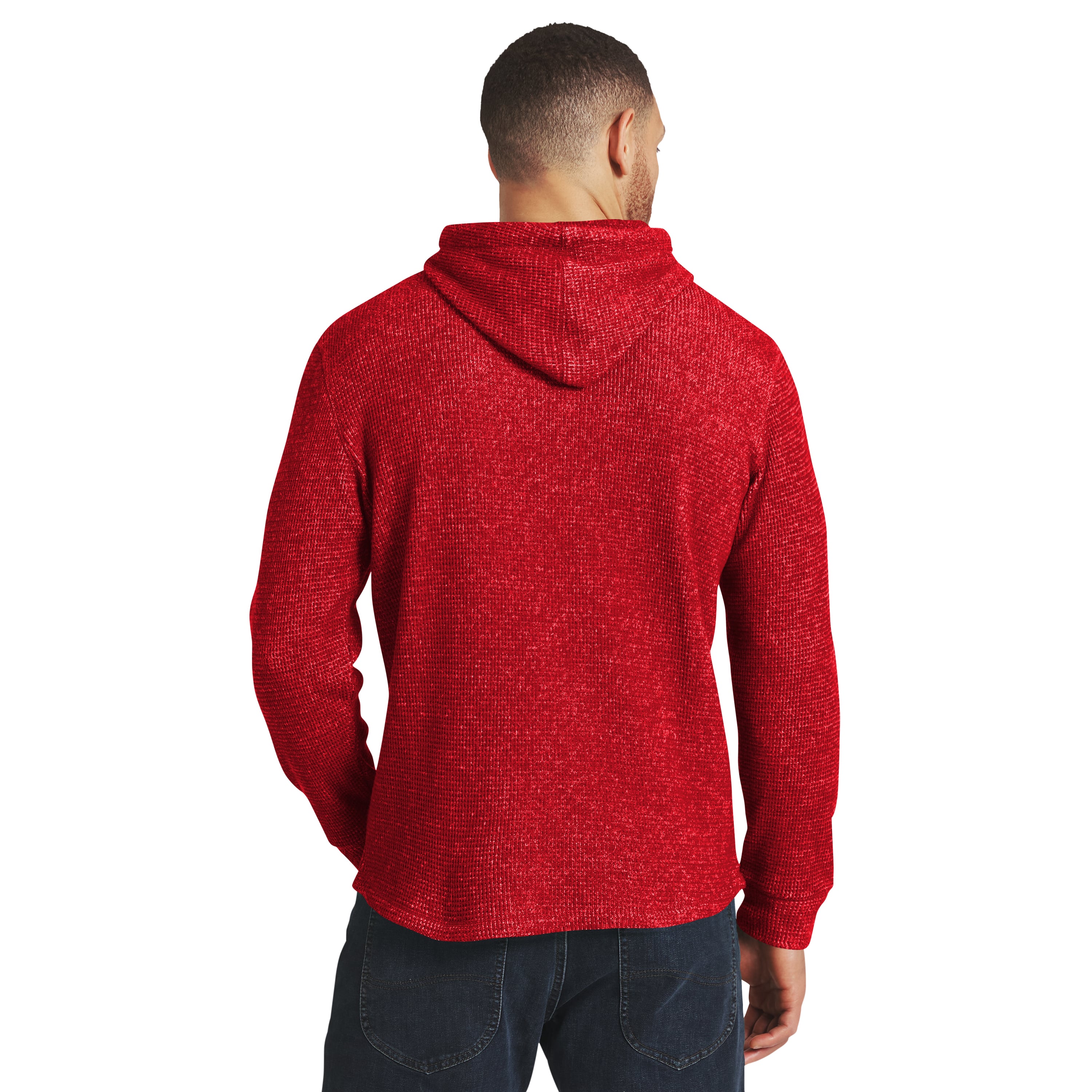 Collection Darius Rucker pour homme par Fanatics T-shirt à manches longues rouge Washington Capitals en maille gaufrée et mélange de trois tissus