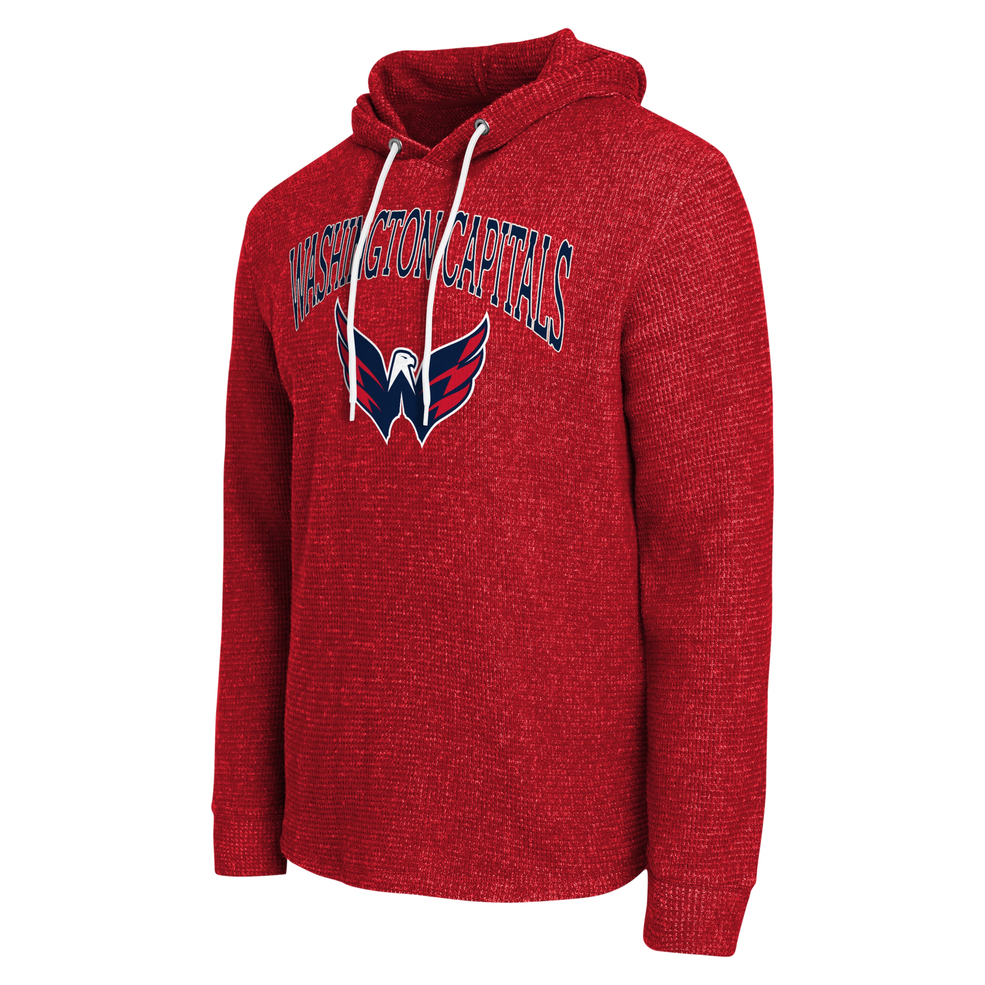 Collection Darius Rucker pour homme par Fanatics T-shirt à manches longues rouge Washington Capitals en maille gaufrée et mélange de trois tissus