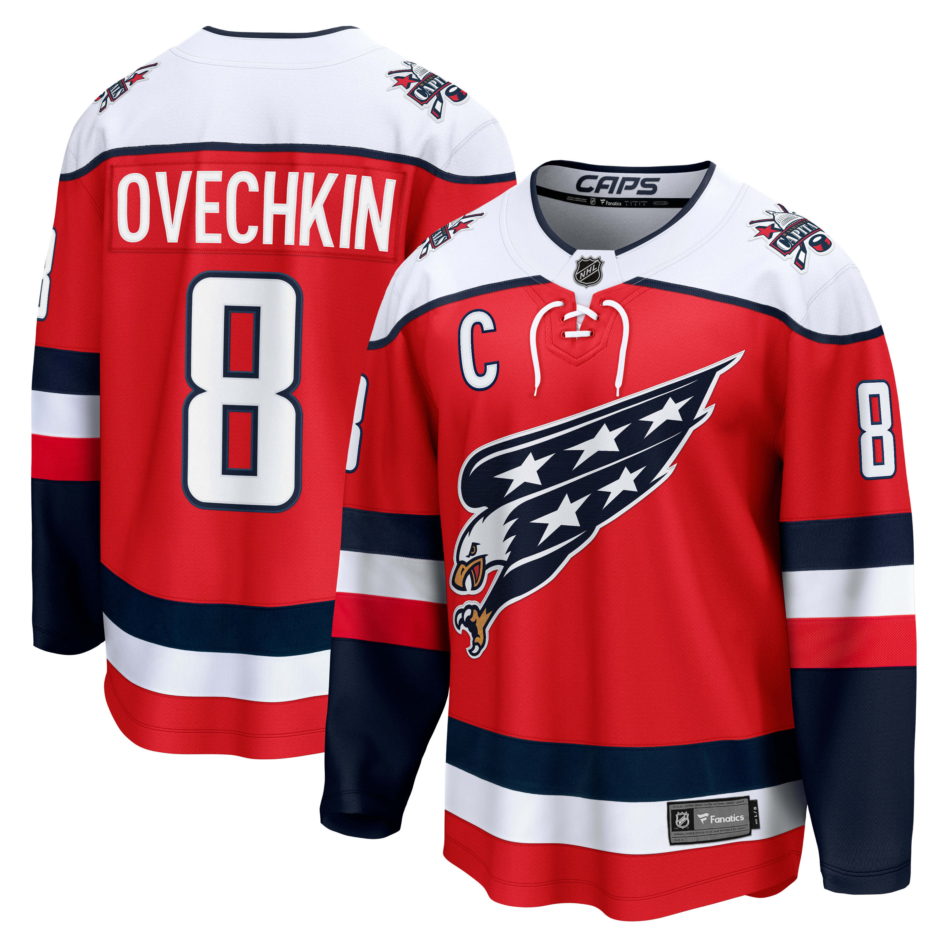 Men's Fanatics Alexander Ovechkin Red Washington Capitals Alternate Breakaway Player Jersey