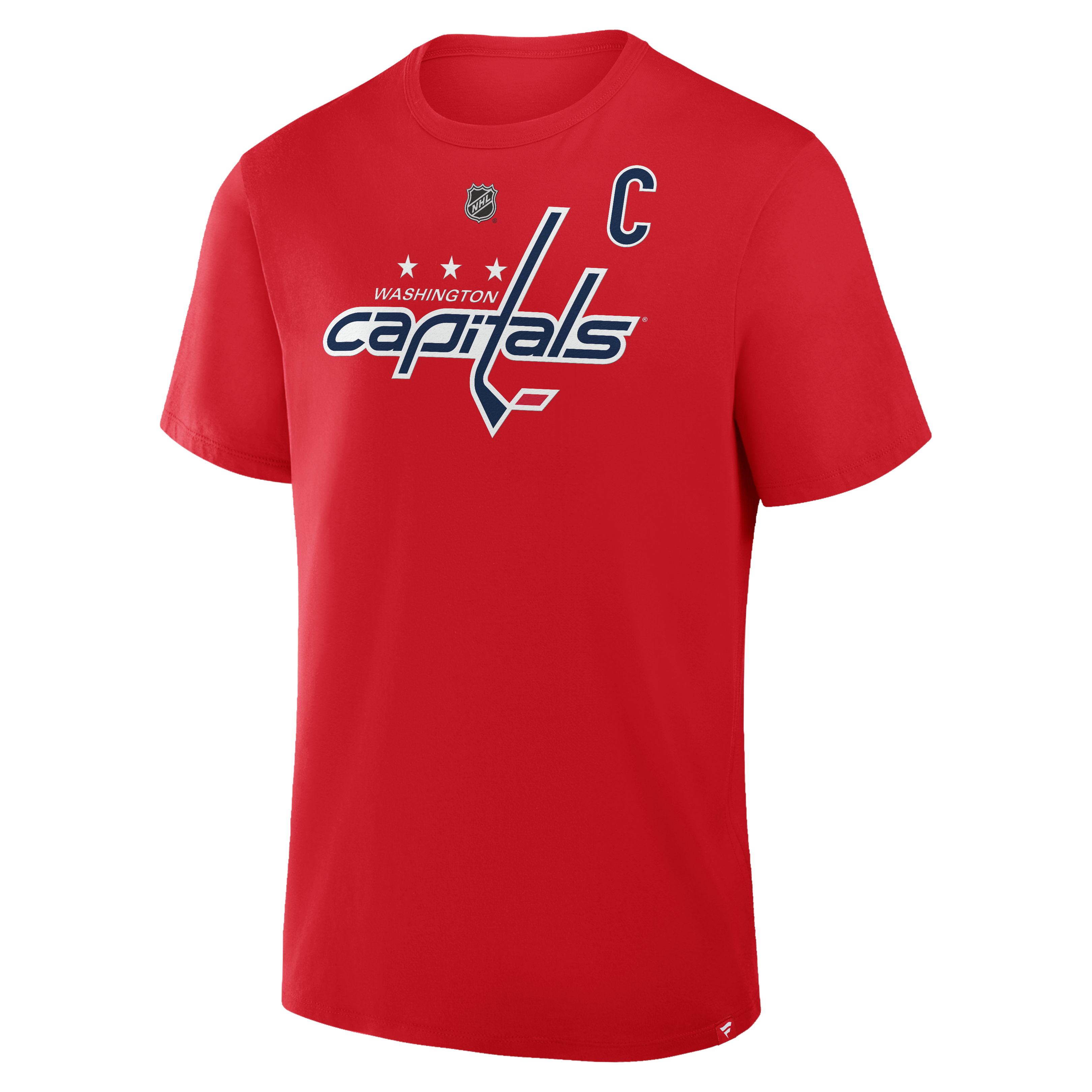 Men's Fanatics Alexander Ovechkin Red Washington Capitals Captain Authentic Stack Name & Number T-Shirt