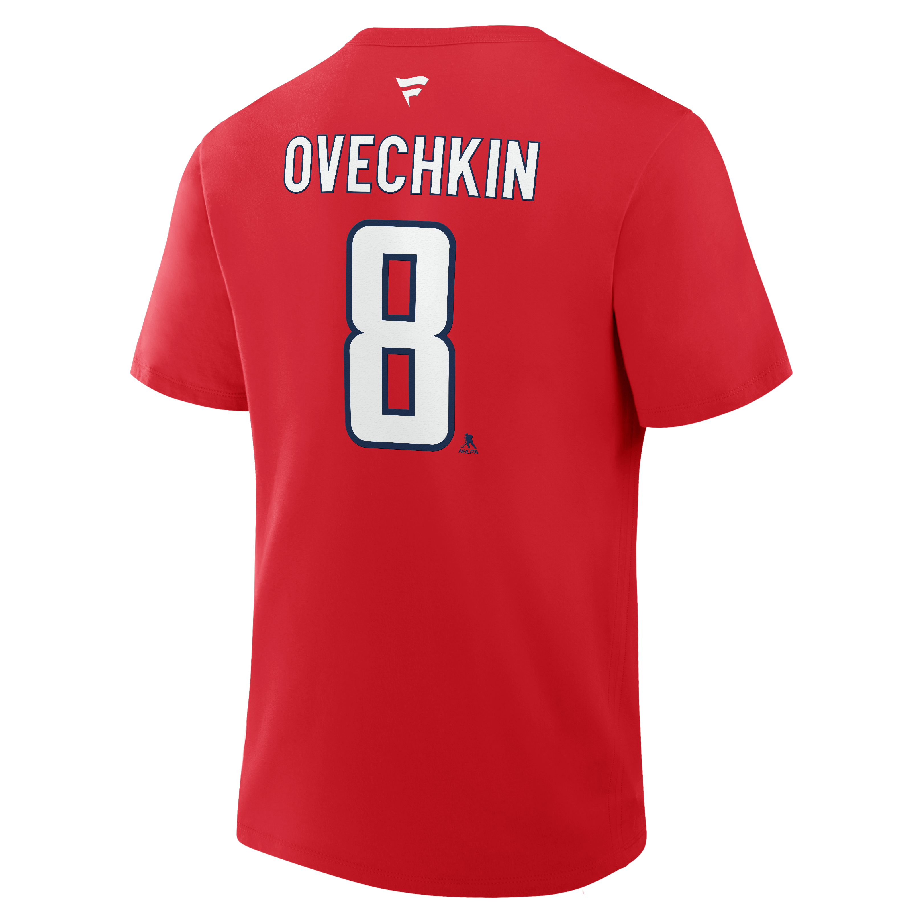 Men's Fanatics Alexander Ovechkin Red Washington Capitals Captain Authentic Stack Name & Number T-Shirt