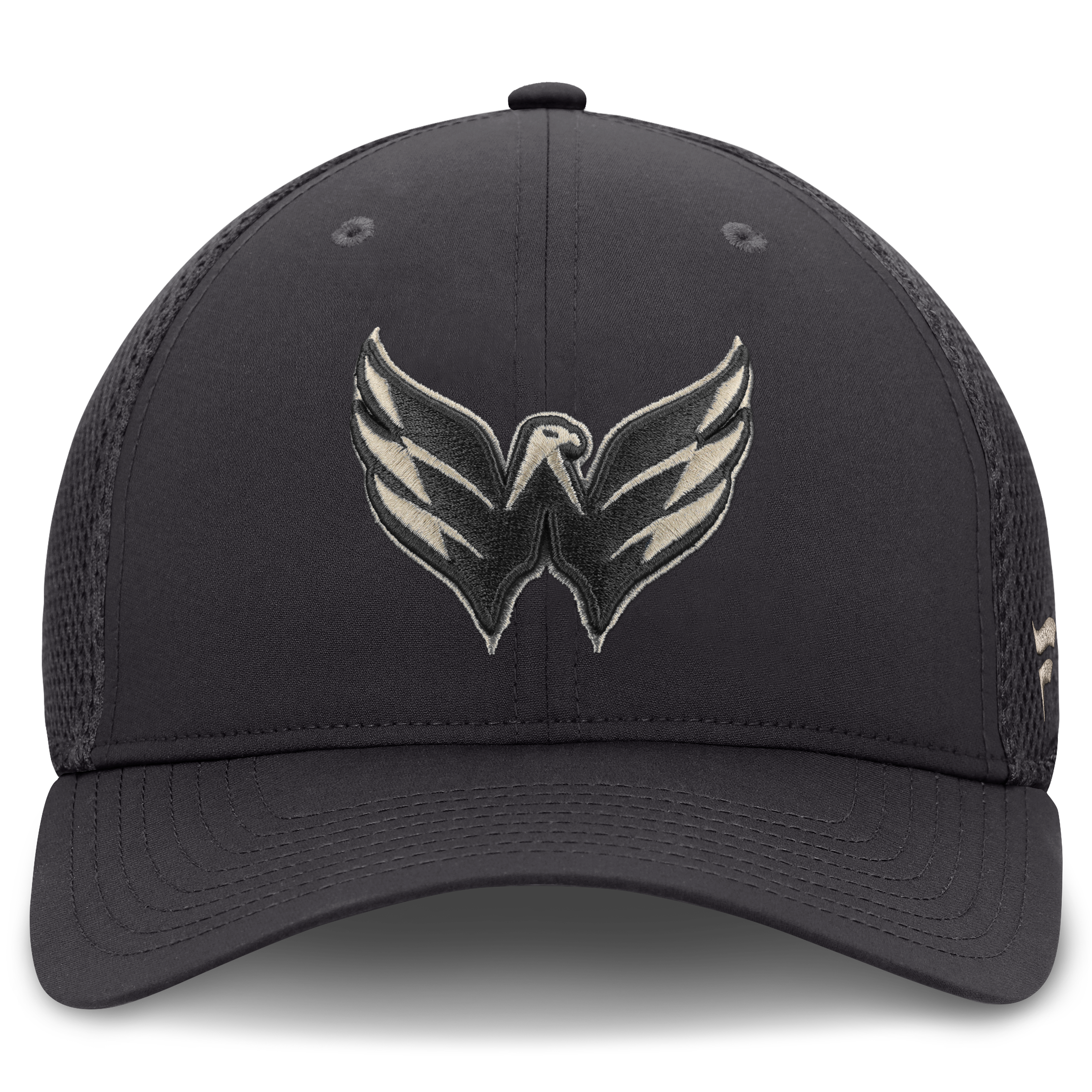 Casquette extensible à dos en maille anthracite Washington Capitals pour homme (Fanatics)