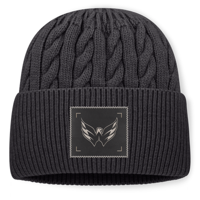 Bonnet à revers surdimensionné Washington Capitals Fanatics Charcoal Road Phantom pour homme