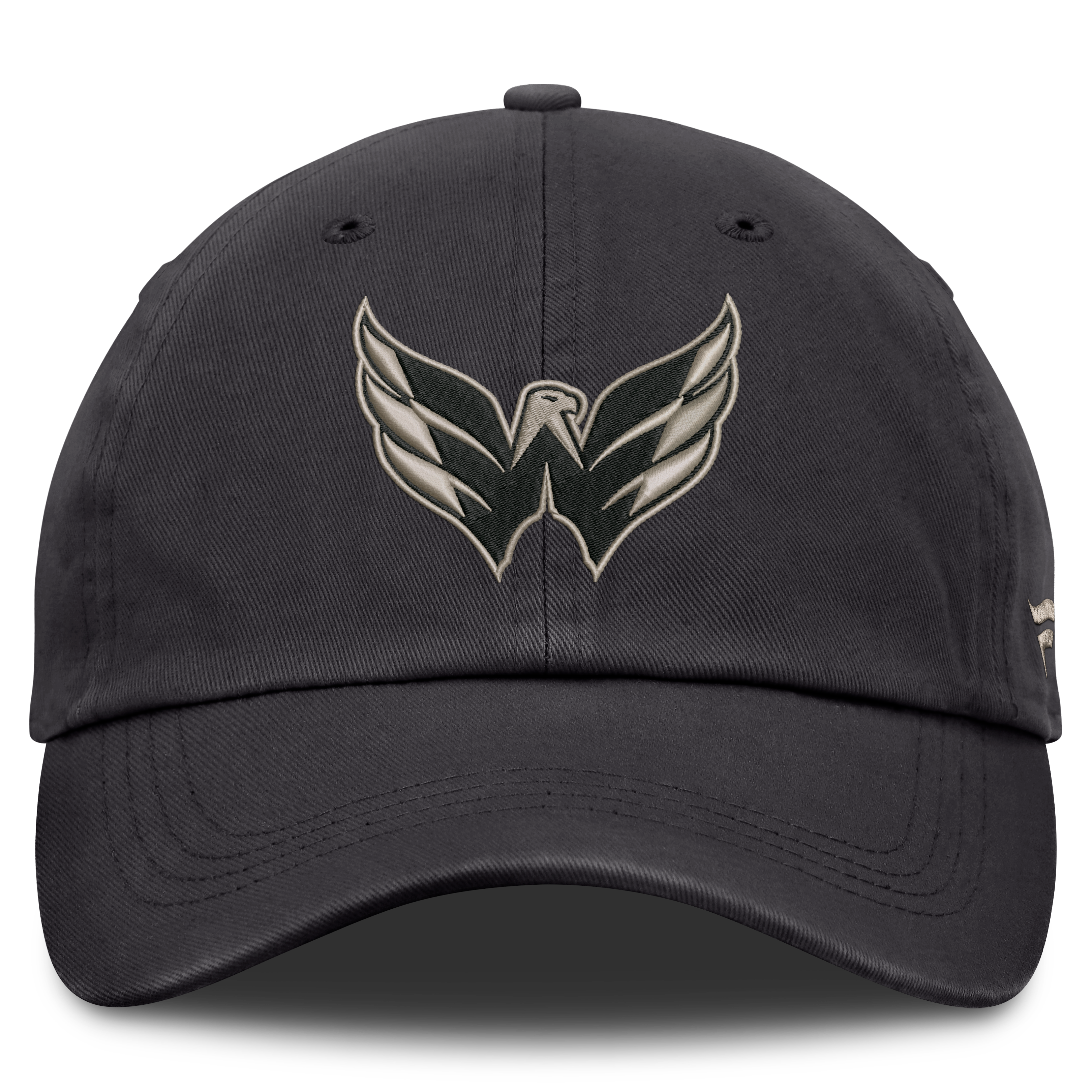Casquette ajustable Fanatics Charcoal Washington Capitals Road Phantom Washed pour homme
