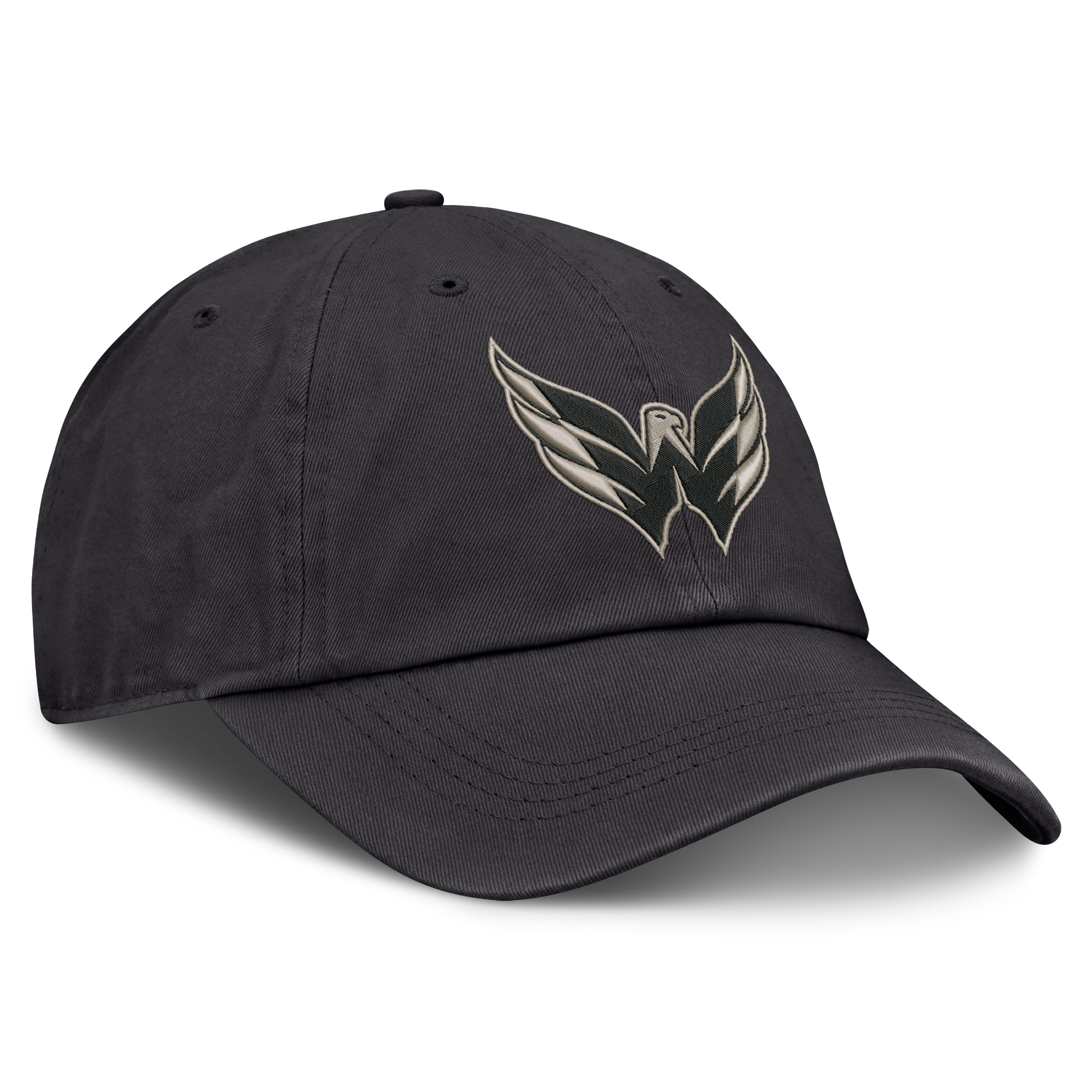 Casquette ajustable Fanatics Charcoal Washington Capitals Road Phantom Washed pour homme