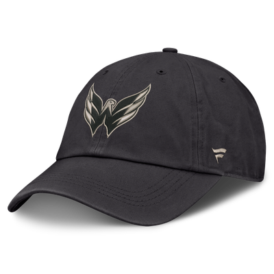 Casquette ajustable Fanatics Washington Capitals Charcoal Road Phantom Washed pour homme
