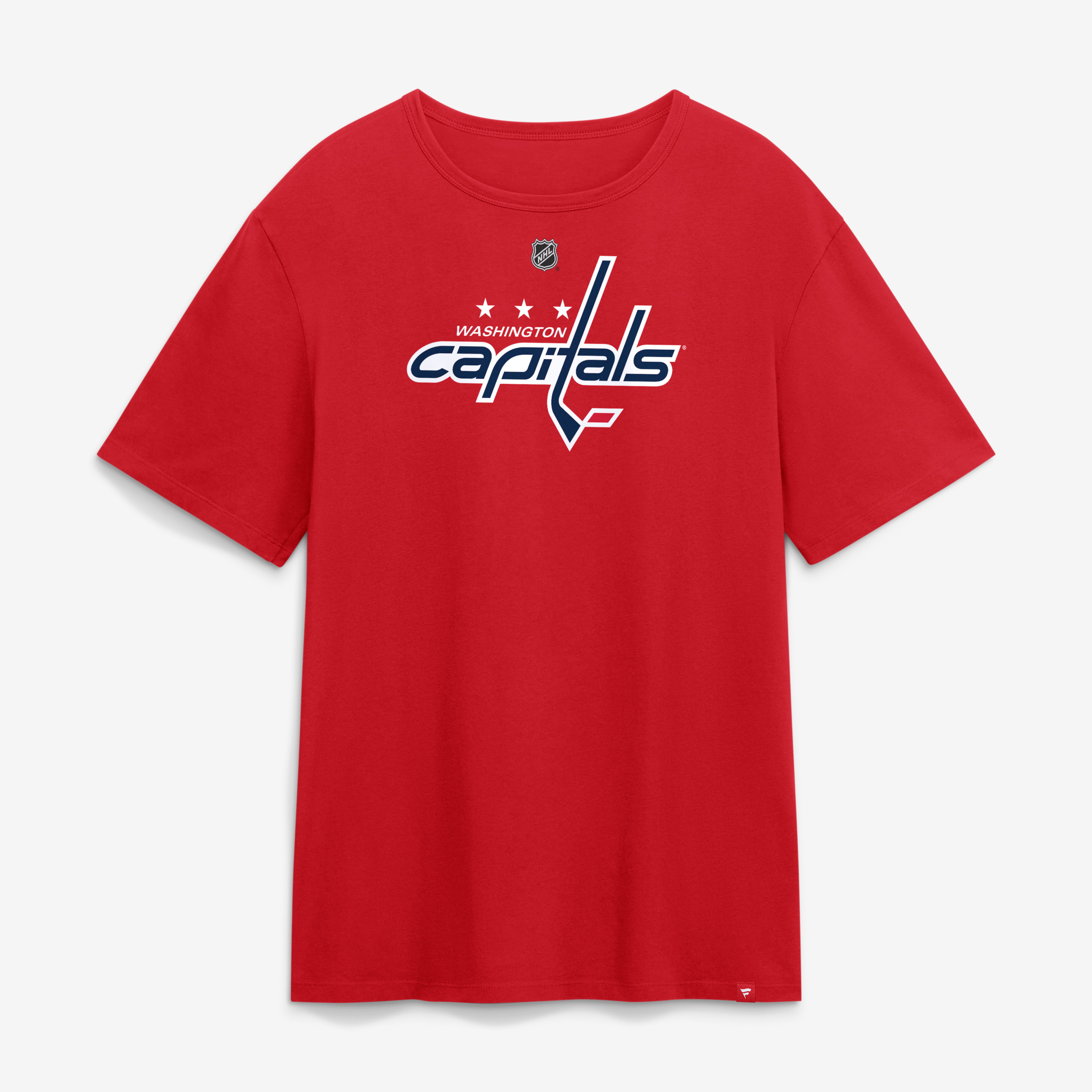 Men's Fanatics Jordan Kyrou Red Washington Capitals Authentic Stack Name & Number T-Shirt