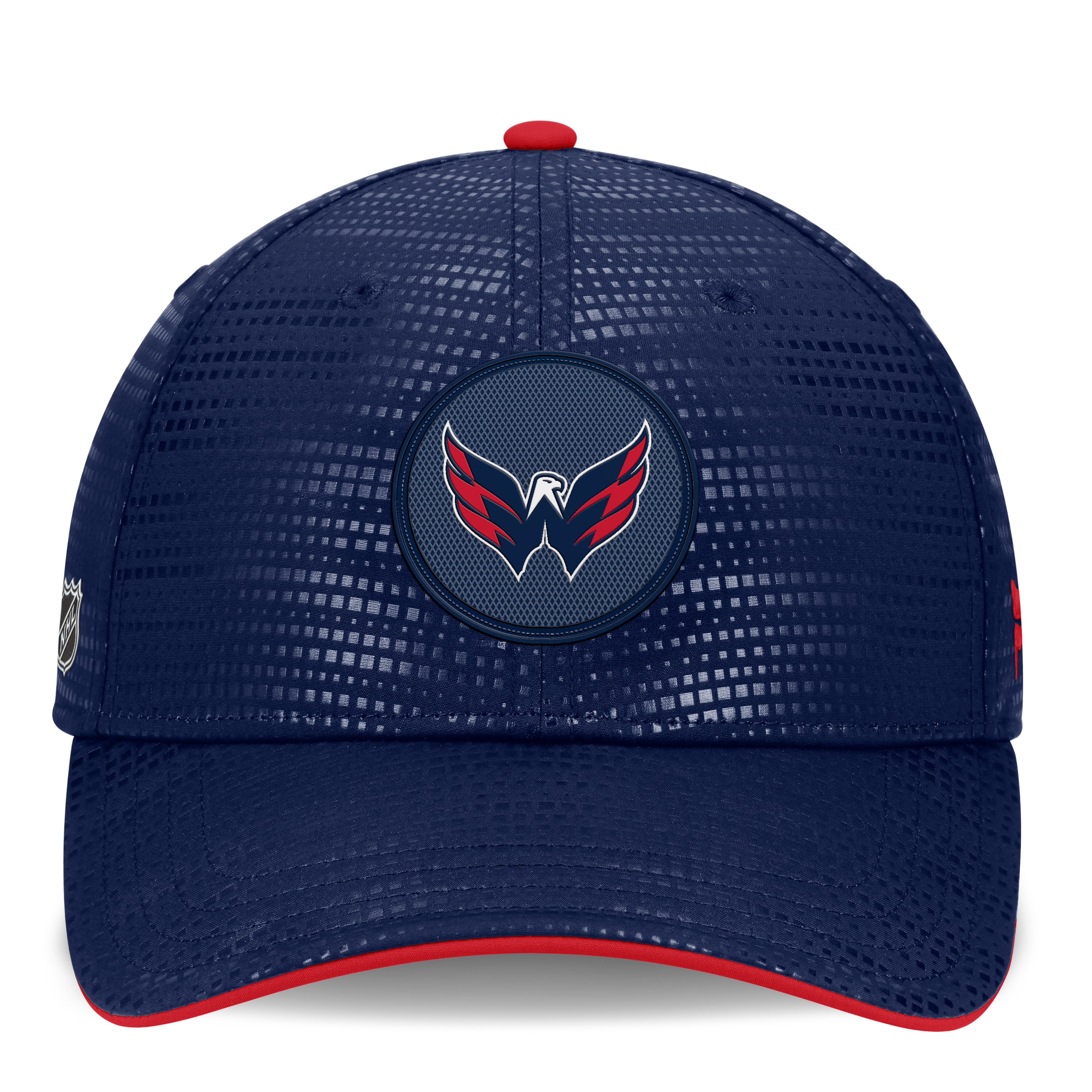 Men's Fanatics Navy Washington Capitals Authentic Pro Rink Debossed Stretch Fit Hat