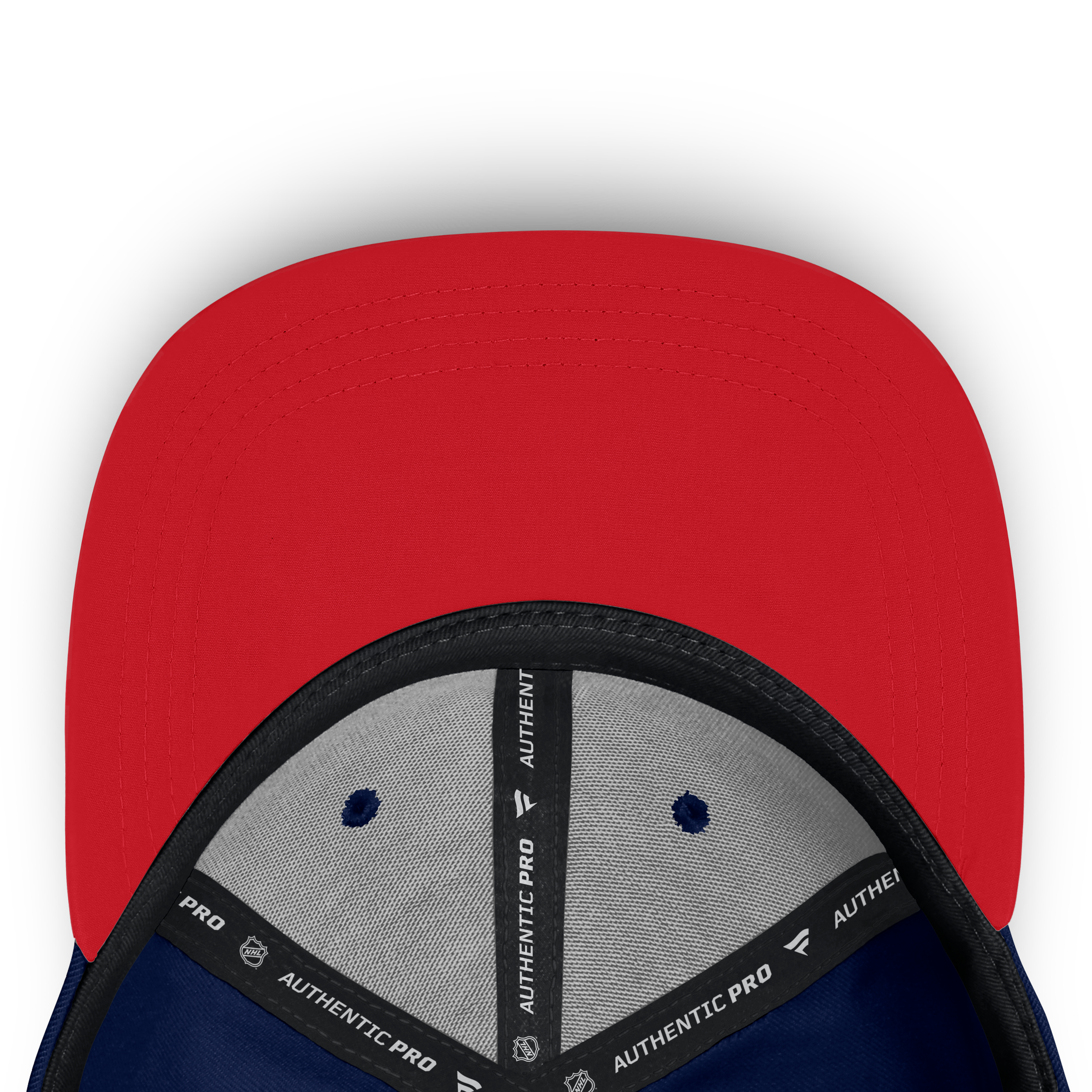 Men's Fanatics Navy Washington Capitals Authentic Pro Rink Debossed Stretch Fit Hat