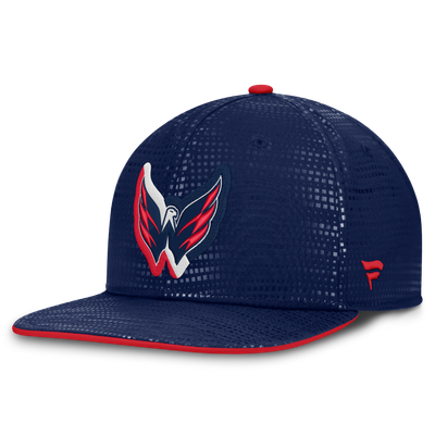 Washington Capitals Fanatics Authentic Pro Rink Square Visor Snapback Hat - Navy