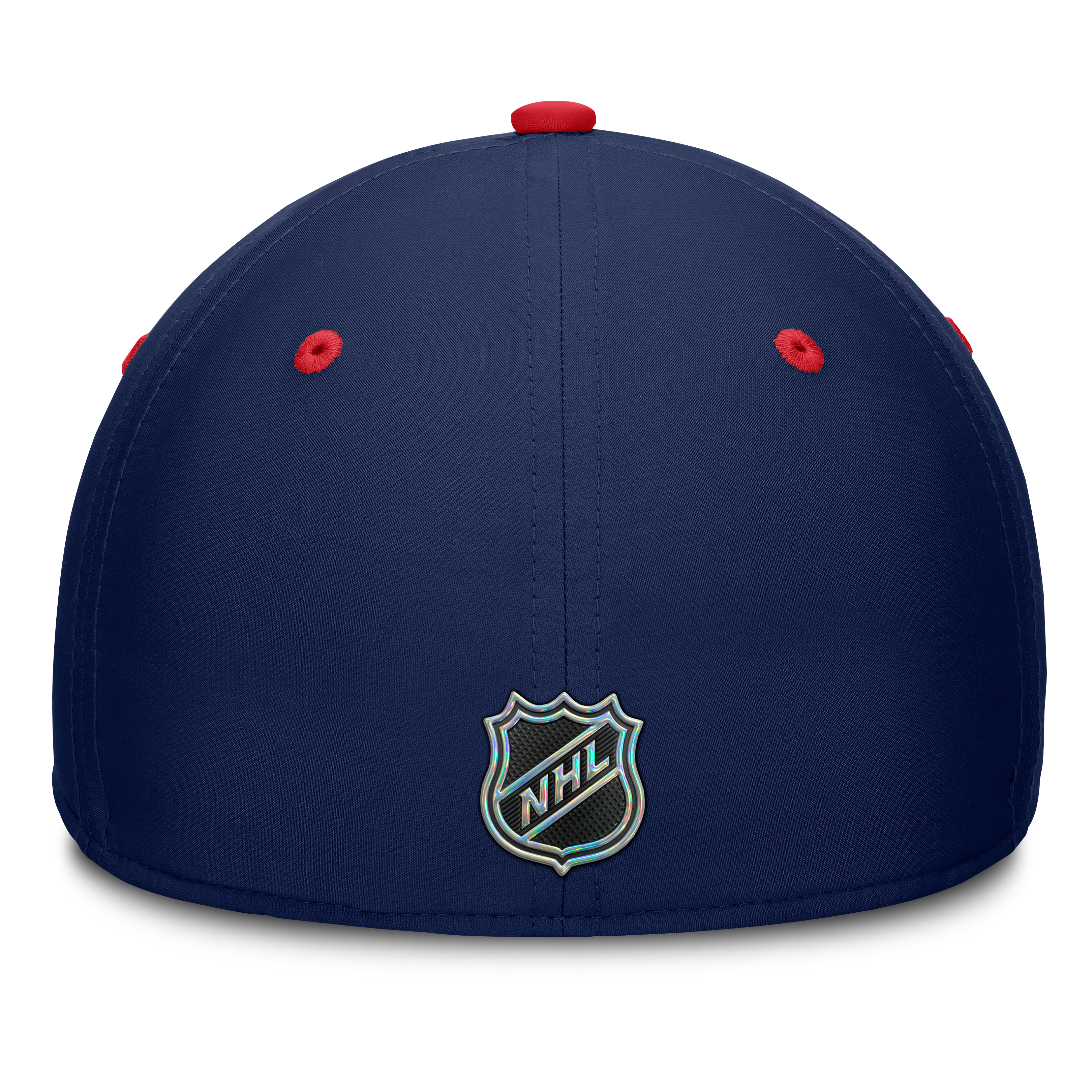 Casquette extensible authentique Pro Rink Fanatics bleu marine/rouge pour homme