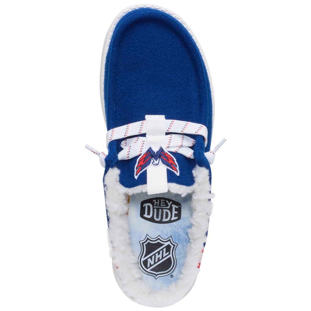 Men's Washington Capitals Hey Dude Navy Wally Casual Slip-On Shoes