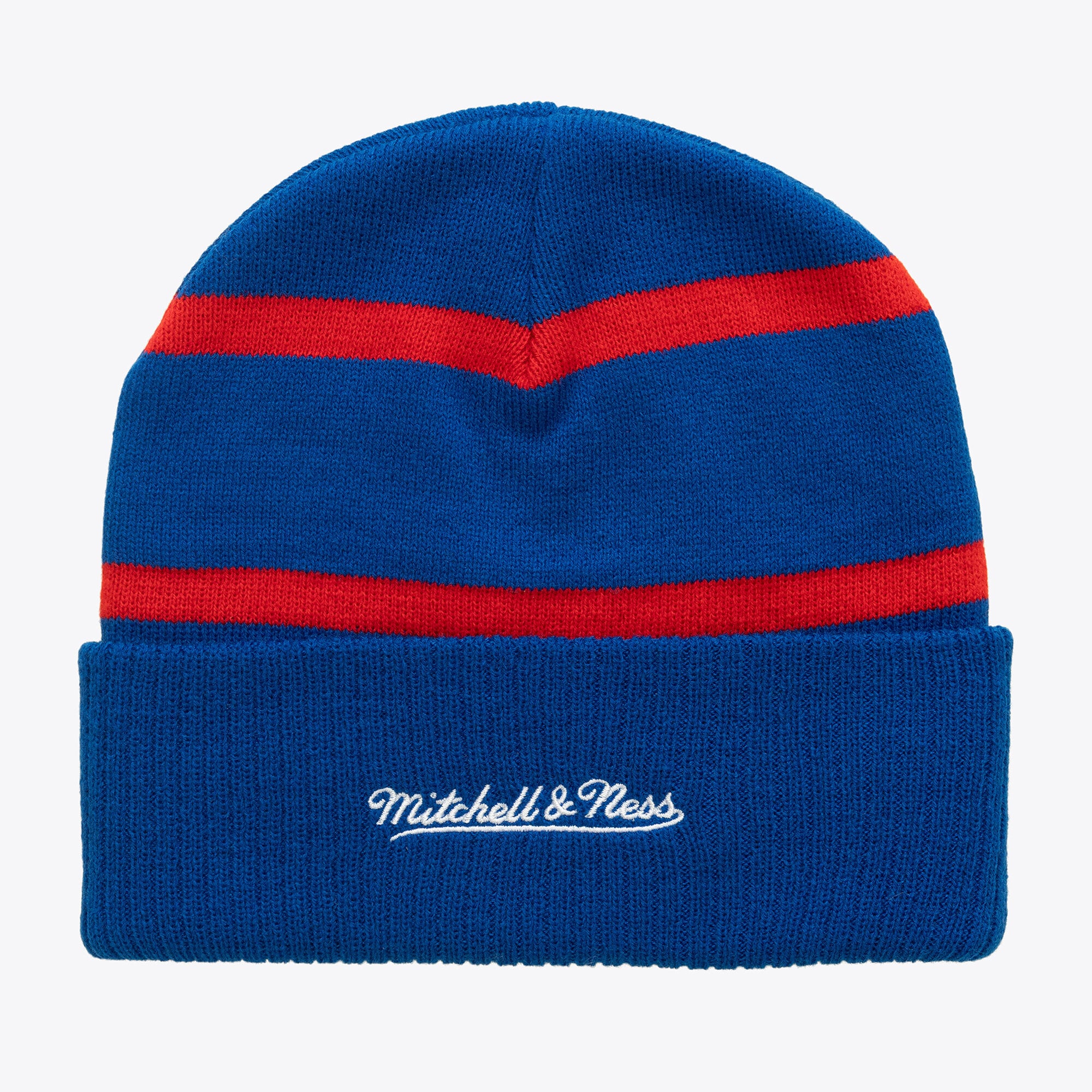 Bonnet à revers Mitchell & Ness bleu pour homme, à l'effigie de l'entraîneur-chef des Capitals de Washington