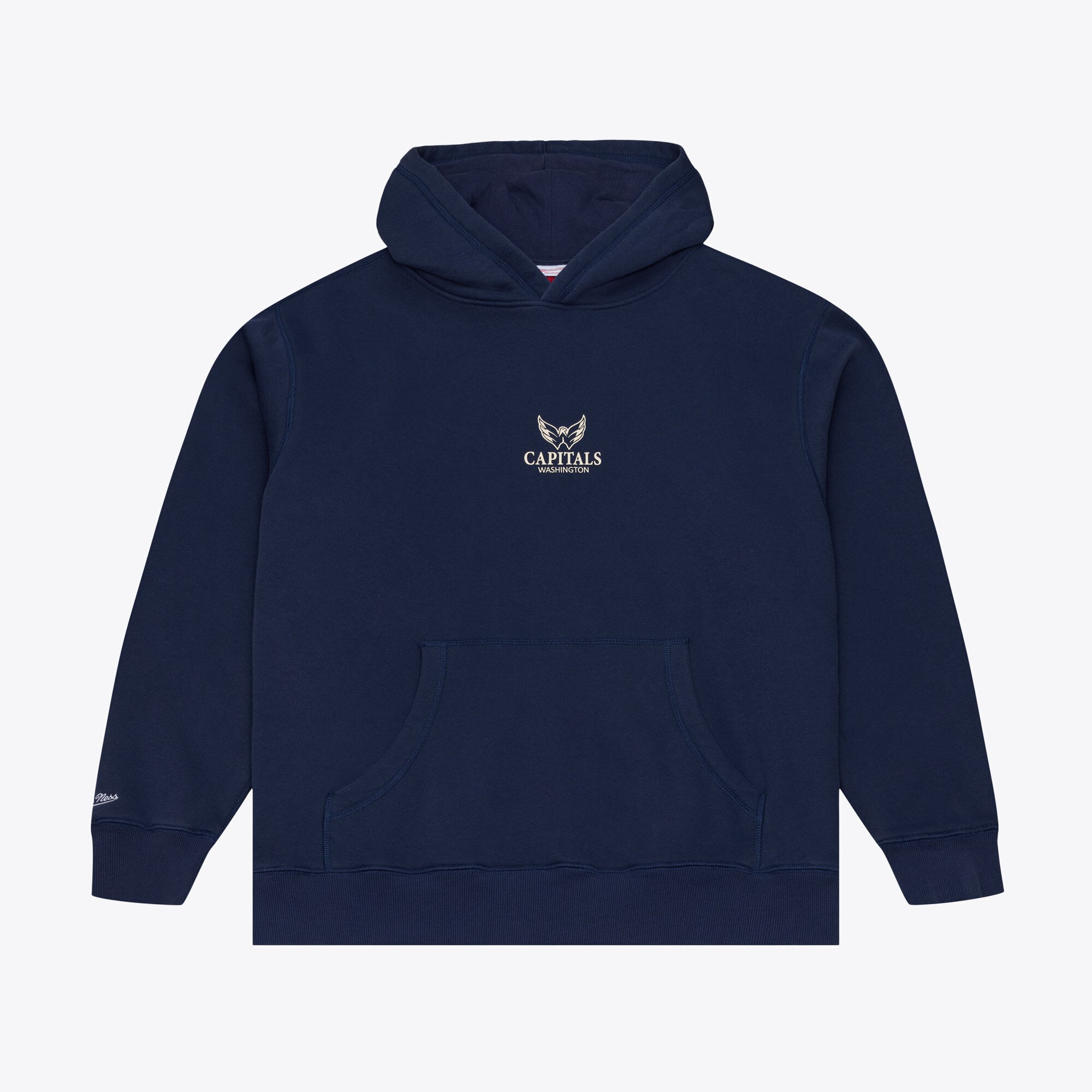 Men's Mitchell & Ness Navy Washington Capitals Core Essentials Hoodie