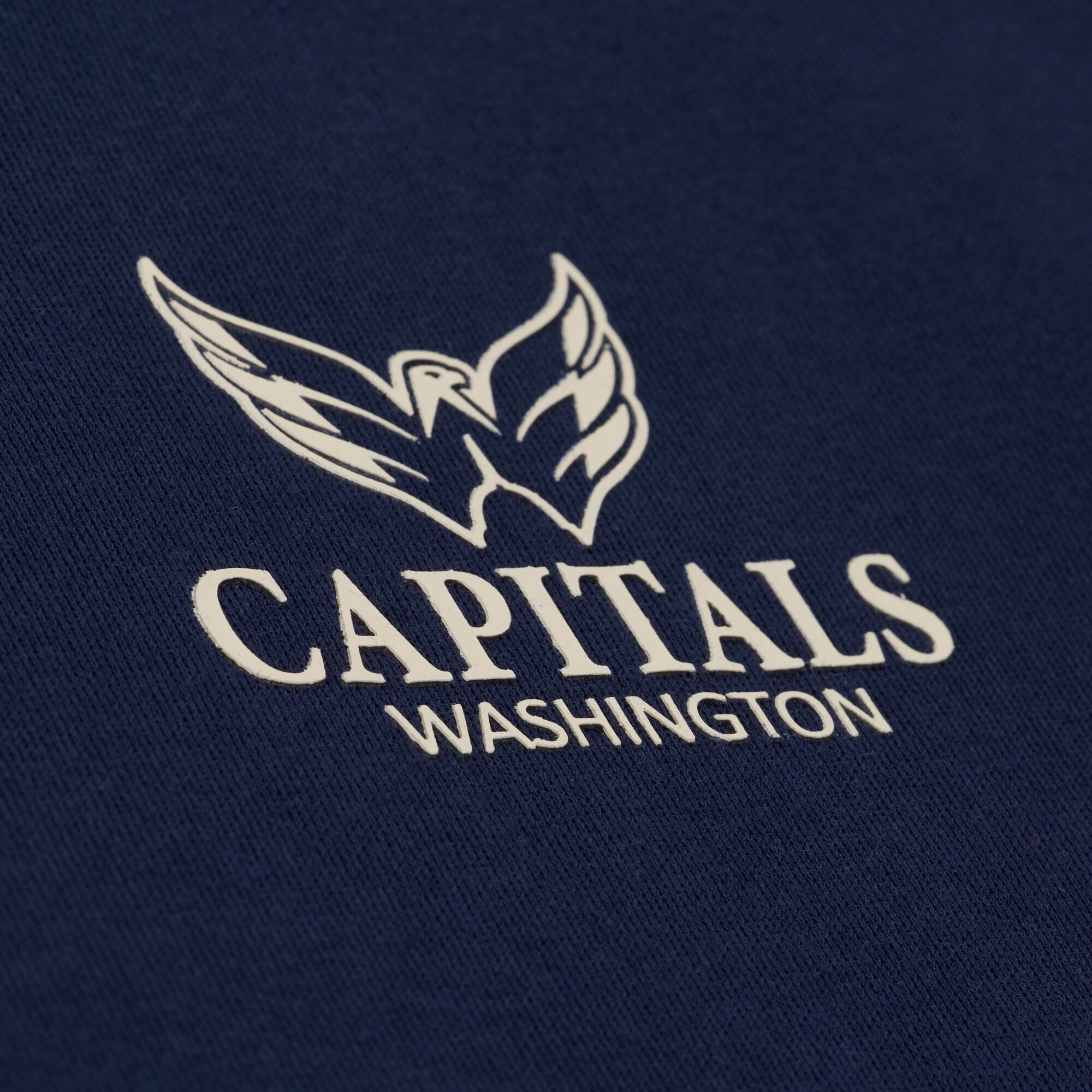 Men's Mitchell & Ness Navy Washington Capitals Core Essentials Hoodie
