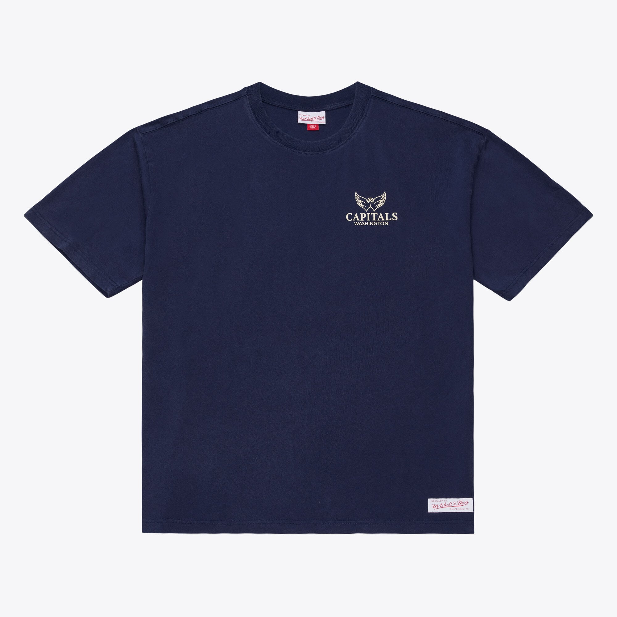 Men's Mitchell & Ness Navy Washington Capitals Core Essentials T-Shirt