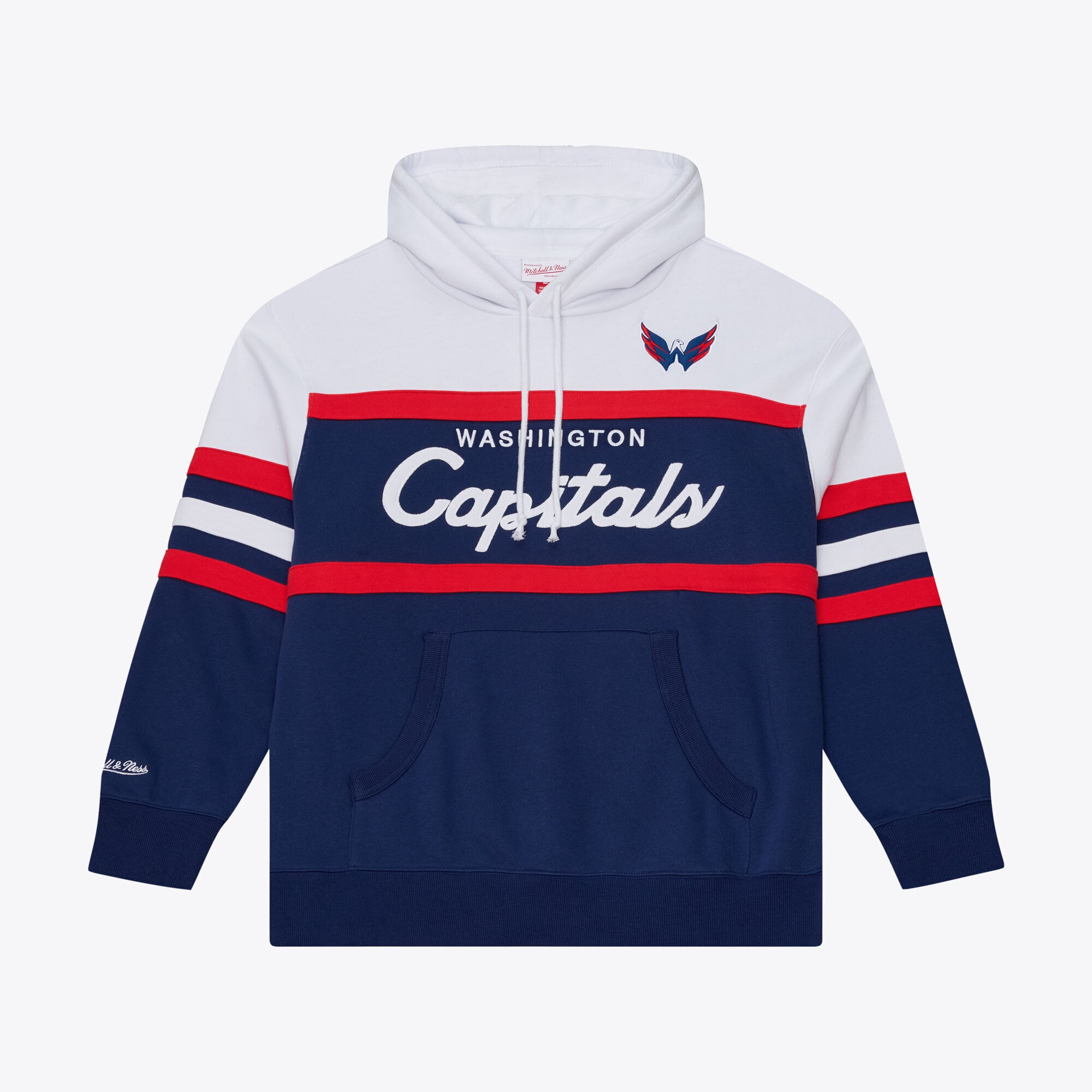 Men's Mitchell & Ness Navy Washington Capitals Head Coach Hoodie