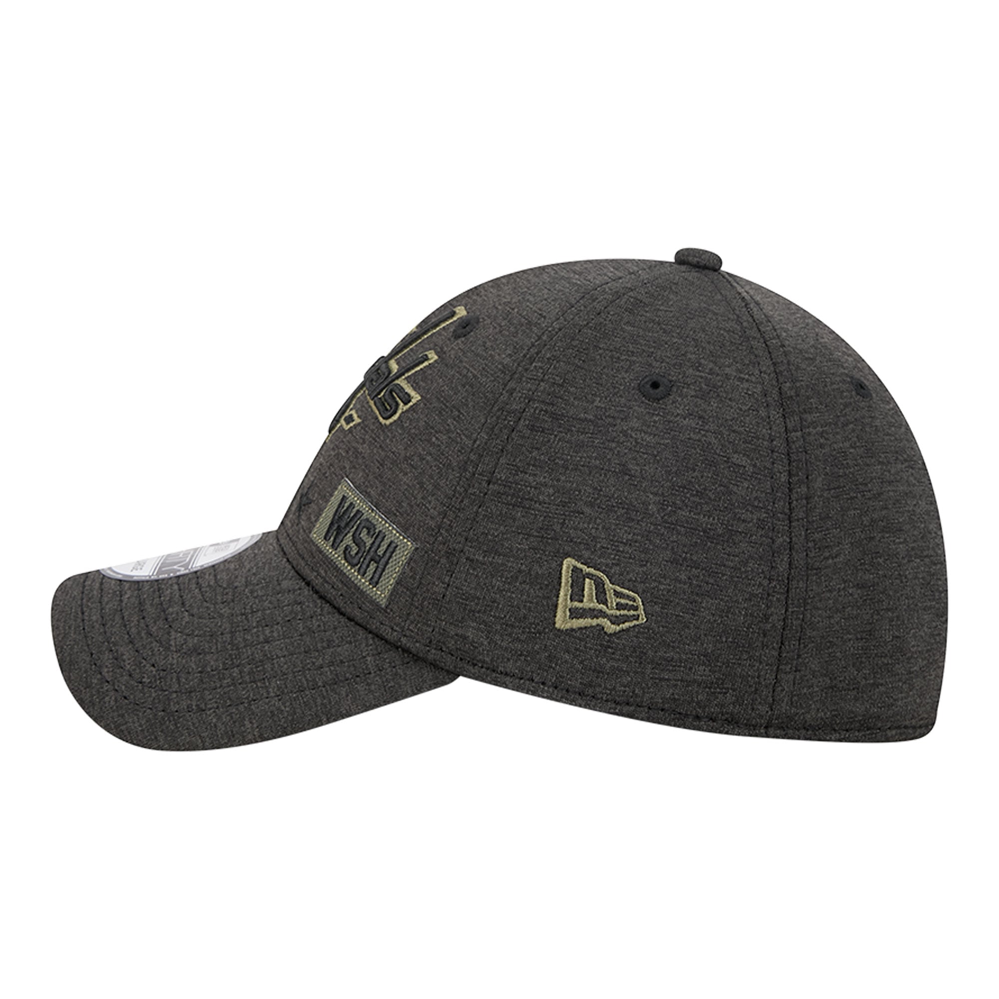 Casquette extensible New Era Stealth Mode Flex 39Thirty noire pour homme, Washington Capitals