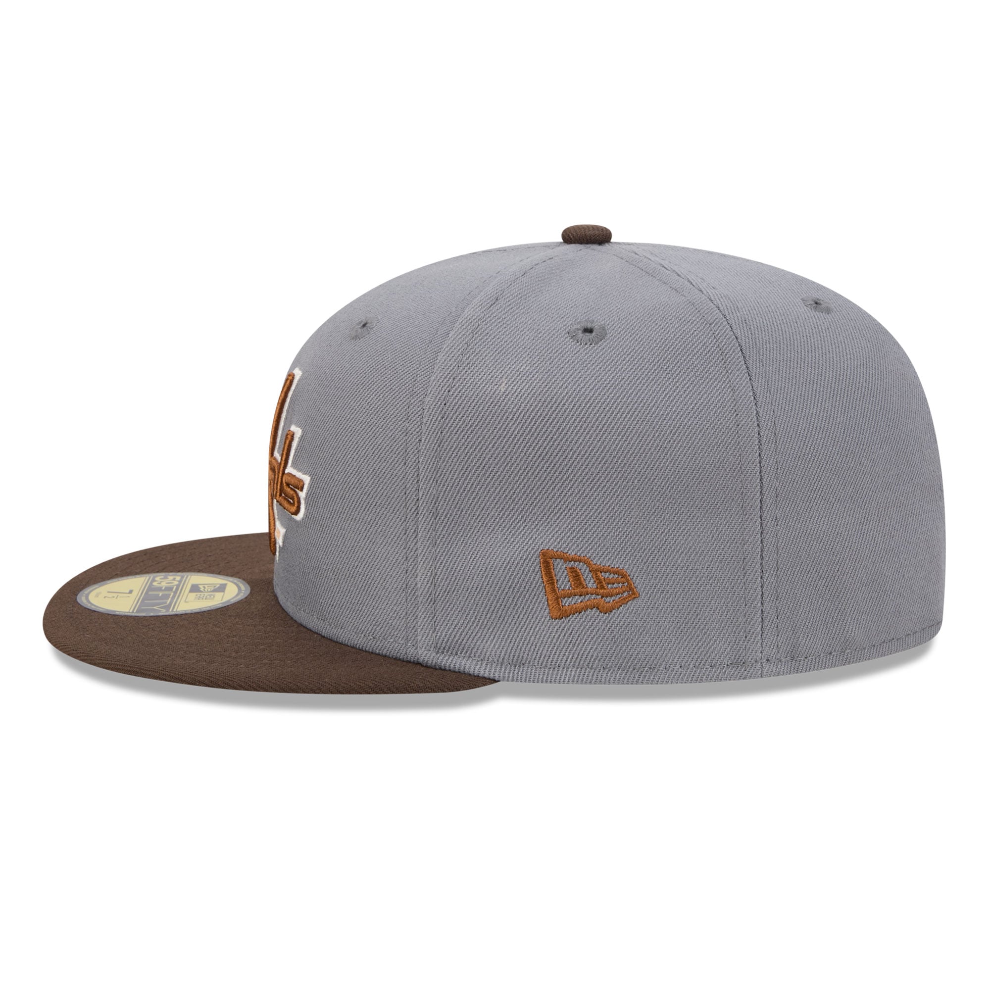 Casquette ajustée New Era 59FIFTY pour homme, coloris anthracite/marron, Washington Capitals, motif bois.