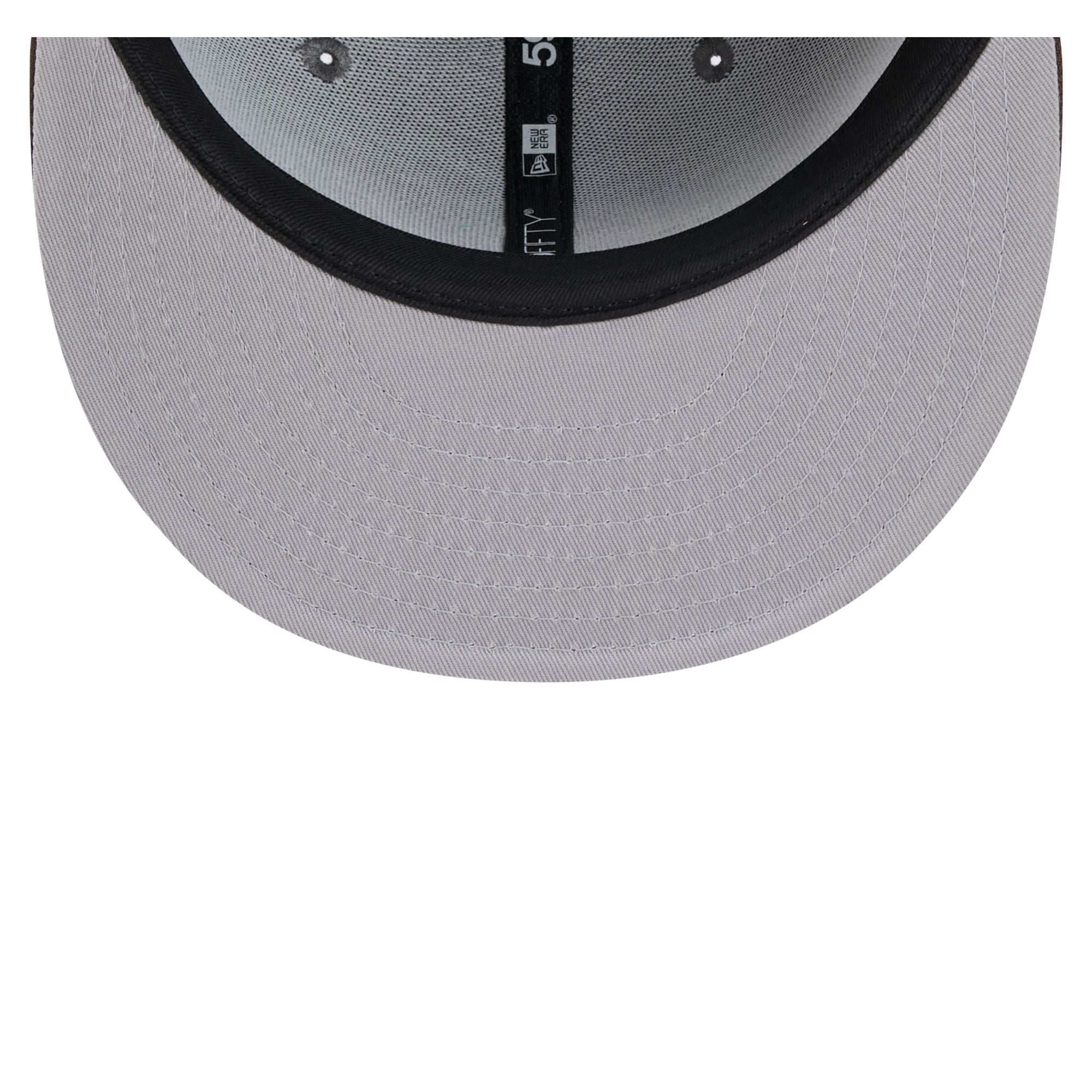 Casquette ajustée New Era 59FIFTY pour homme, coloris anthracite/marron, Washington Capitals, motif bois.
