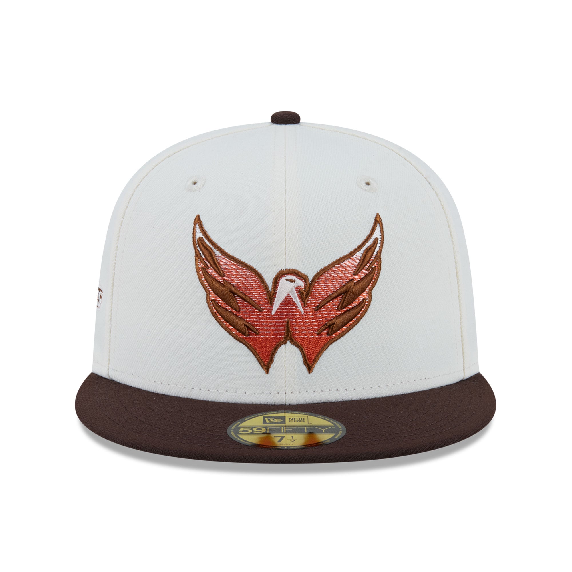 Casquette ajustée New Era 59FIFTY crème pour homme, Washington Capitals, motif citrouille épicée