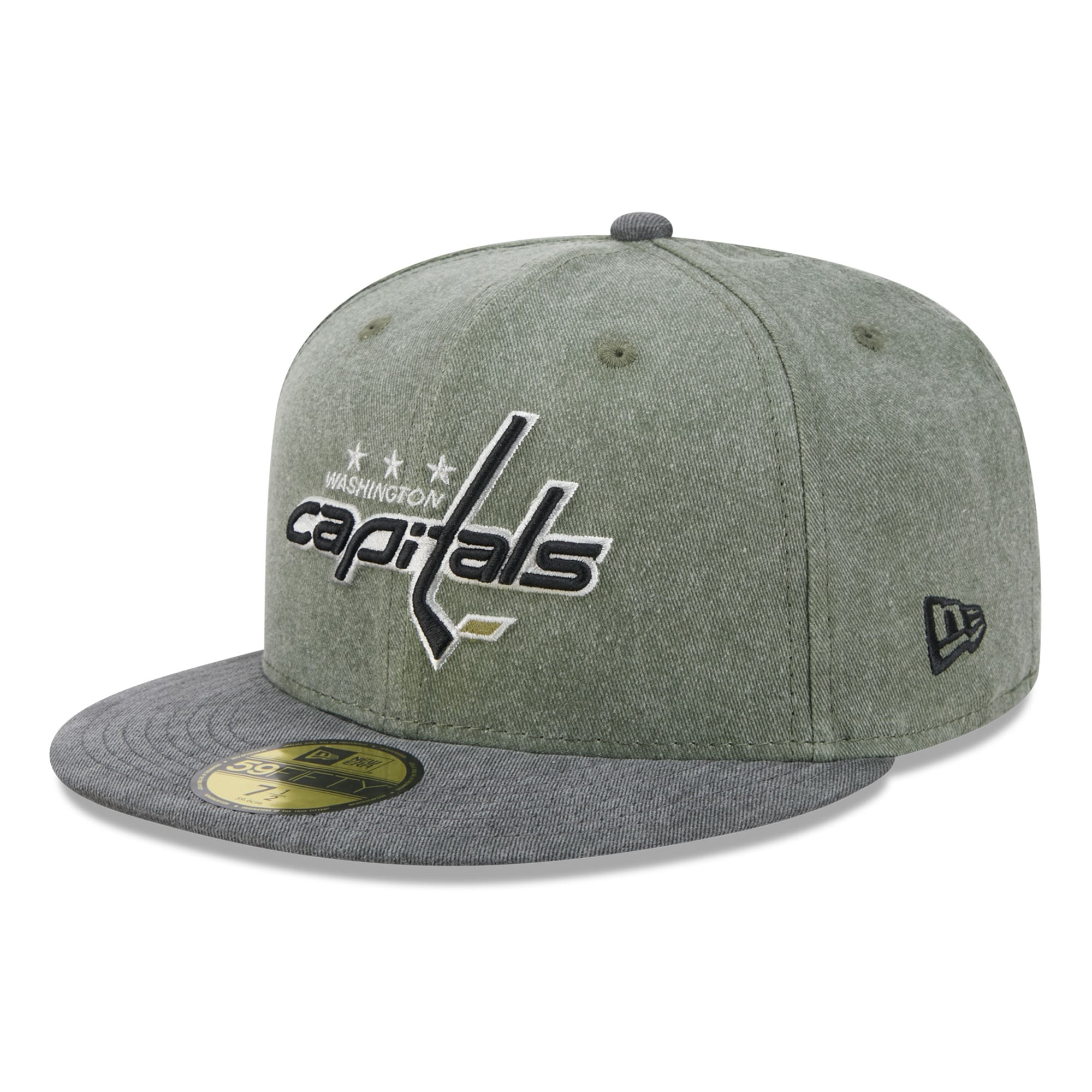 Casquette ajustée New Era 59FIFTY pour homme, coloris olive/noir