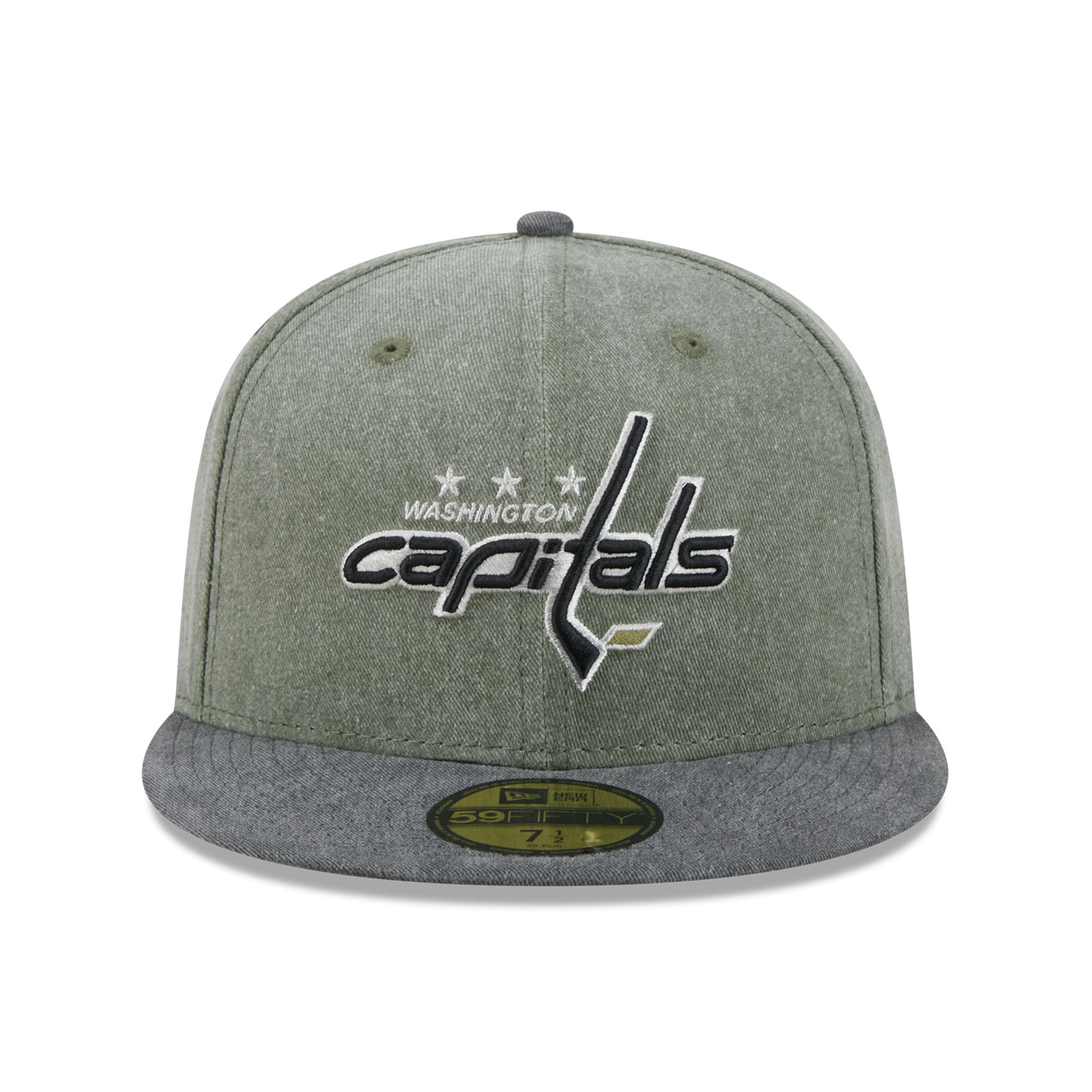 Casquette ajustée New Era 59FIFTY pour homme, coloris olive/noir