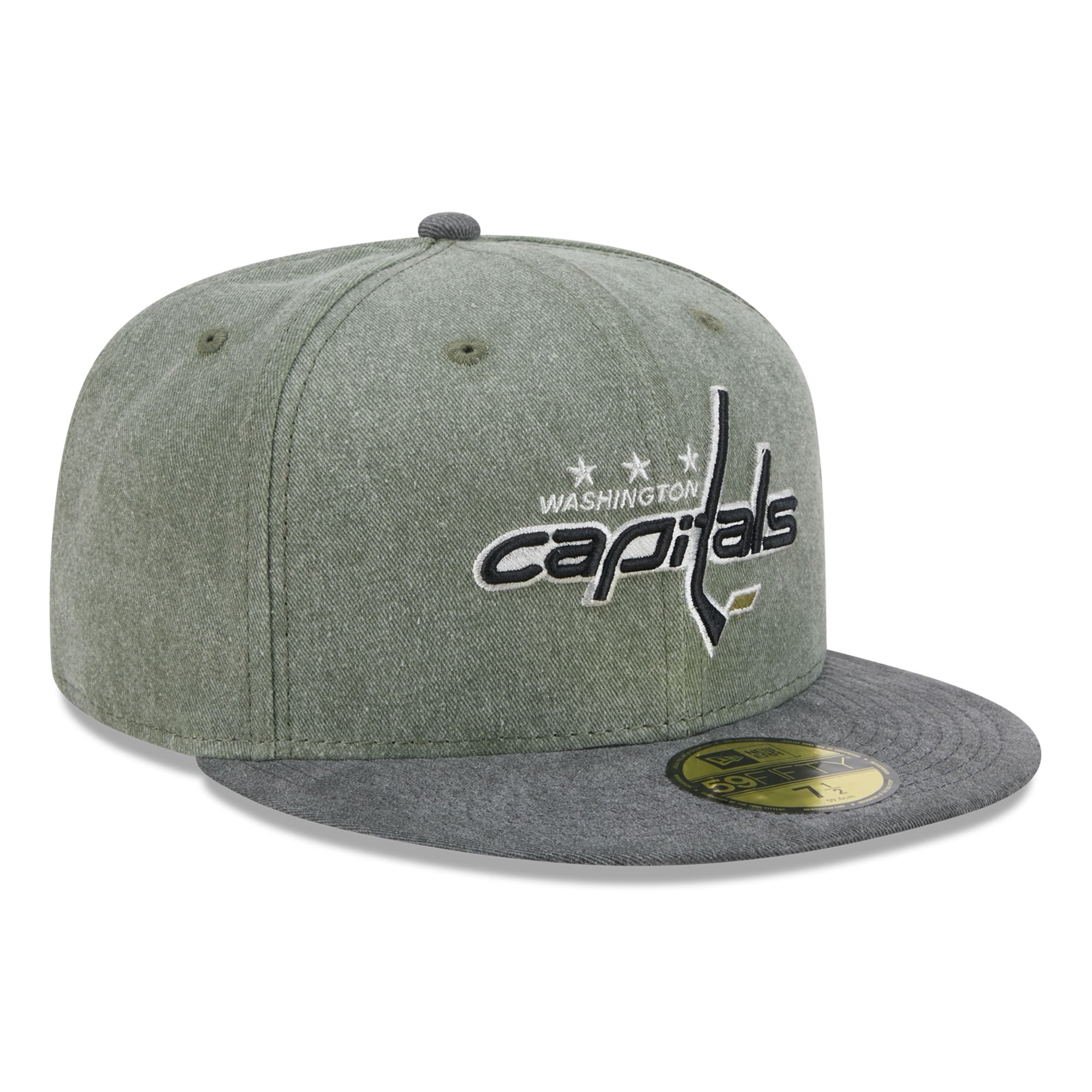 Casquette ajustée New Era 59FIFTY pour homme, coloris olive/noir