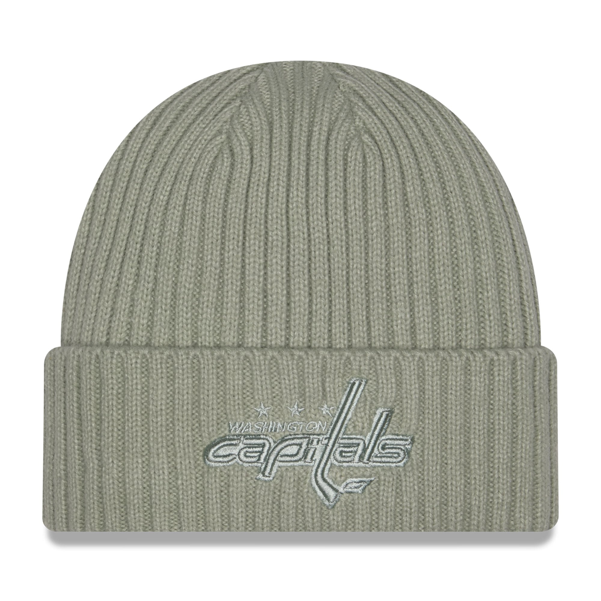 Men's New Era Sage Green Washington Capitals Color Pack Cuffed Knit Hat