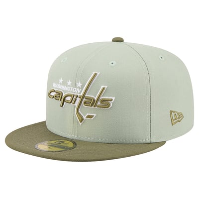 Men's Washington Capitals New Era Sage Green/Olive Color Pack 59FIFTY Fitted Hat
