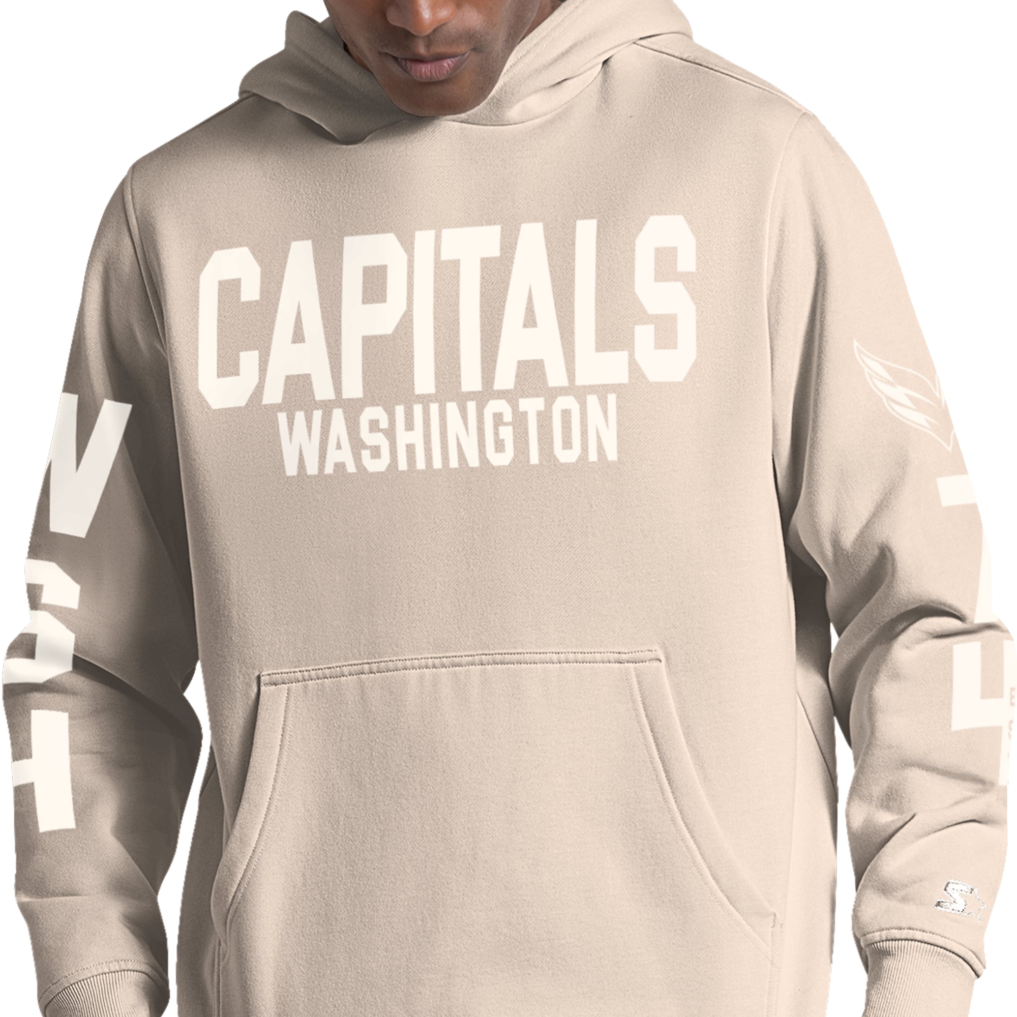 Sweat à capuche Starter beige pour homme