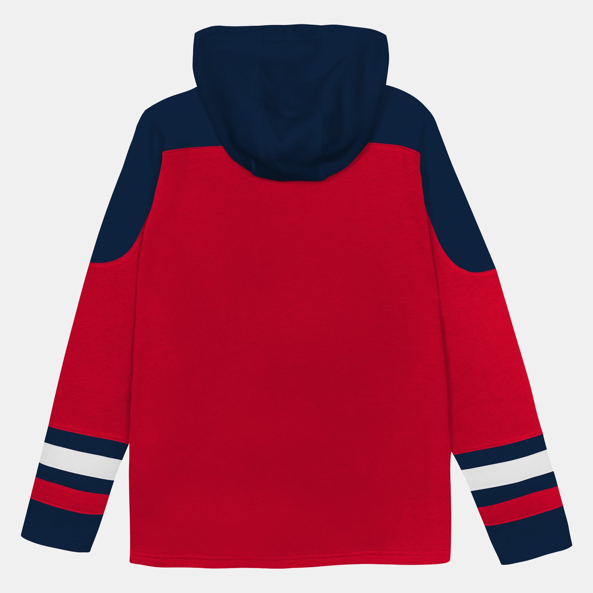 Sweat à capuche raglan col en V rouge Washington Capitals pour enfants d'âge préscolaire Outerstuff