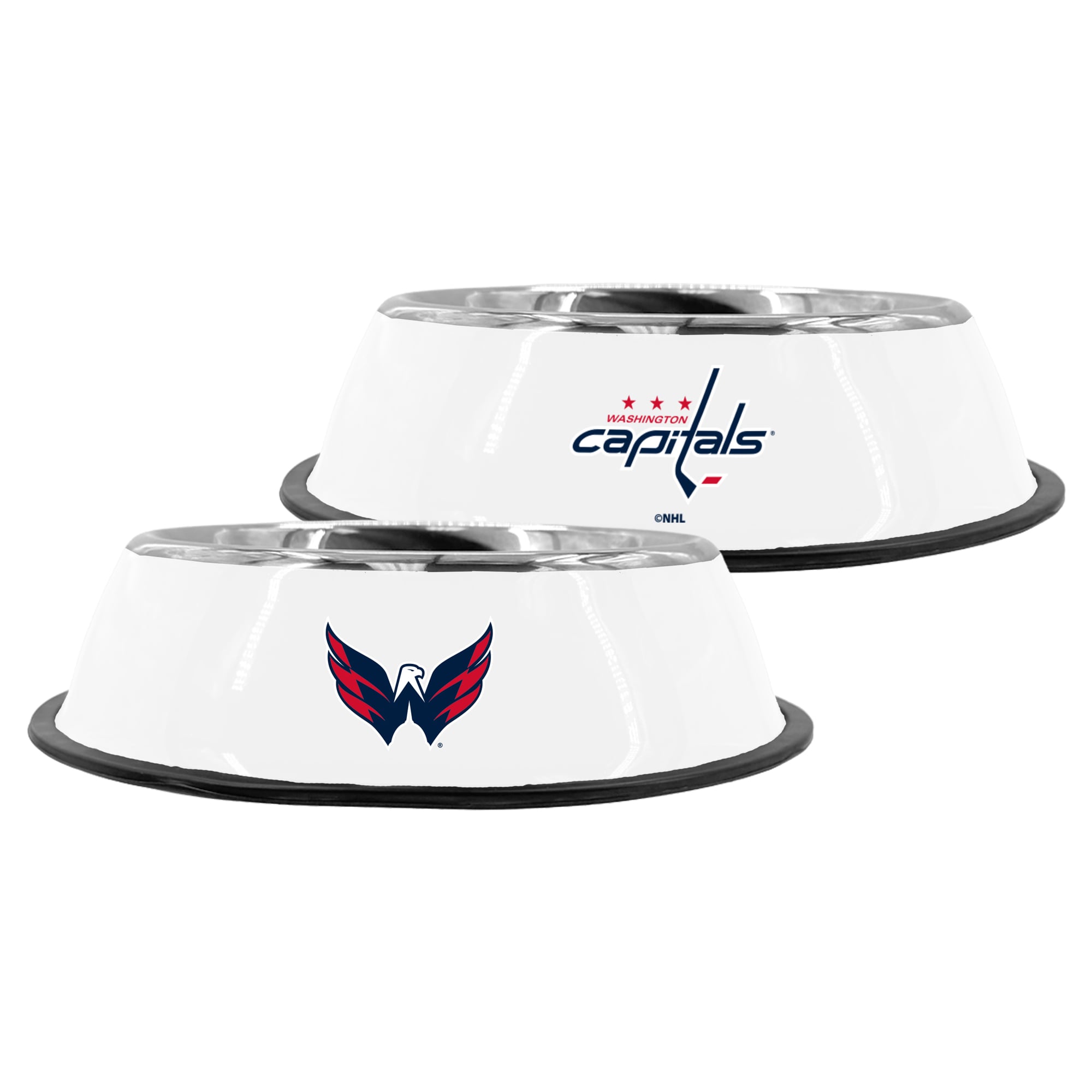 Gamelle pour animaux de compagnie Washington Capitals 9" en acier inoxydable de The Memory Company