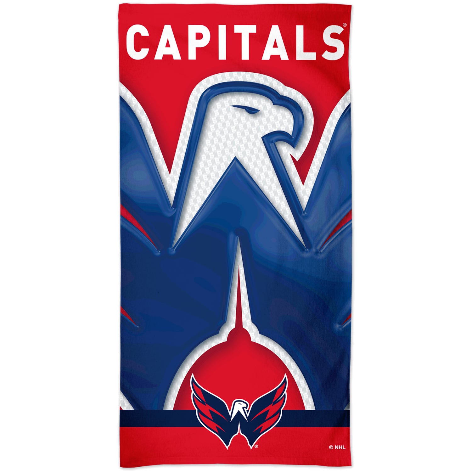WinCraft Washington Capitals 30" x 60" Spectra Beach Towel