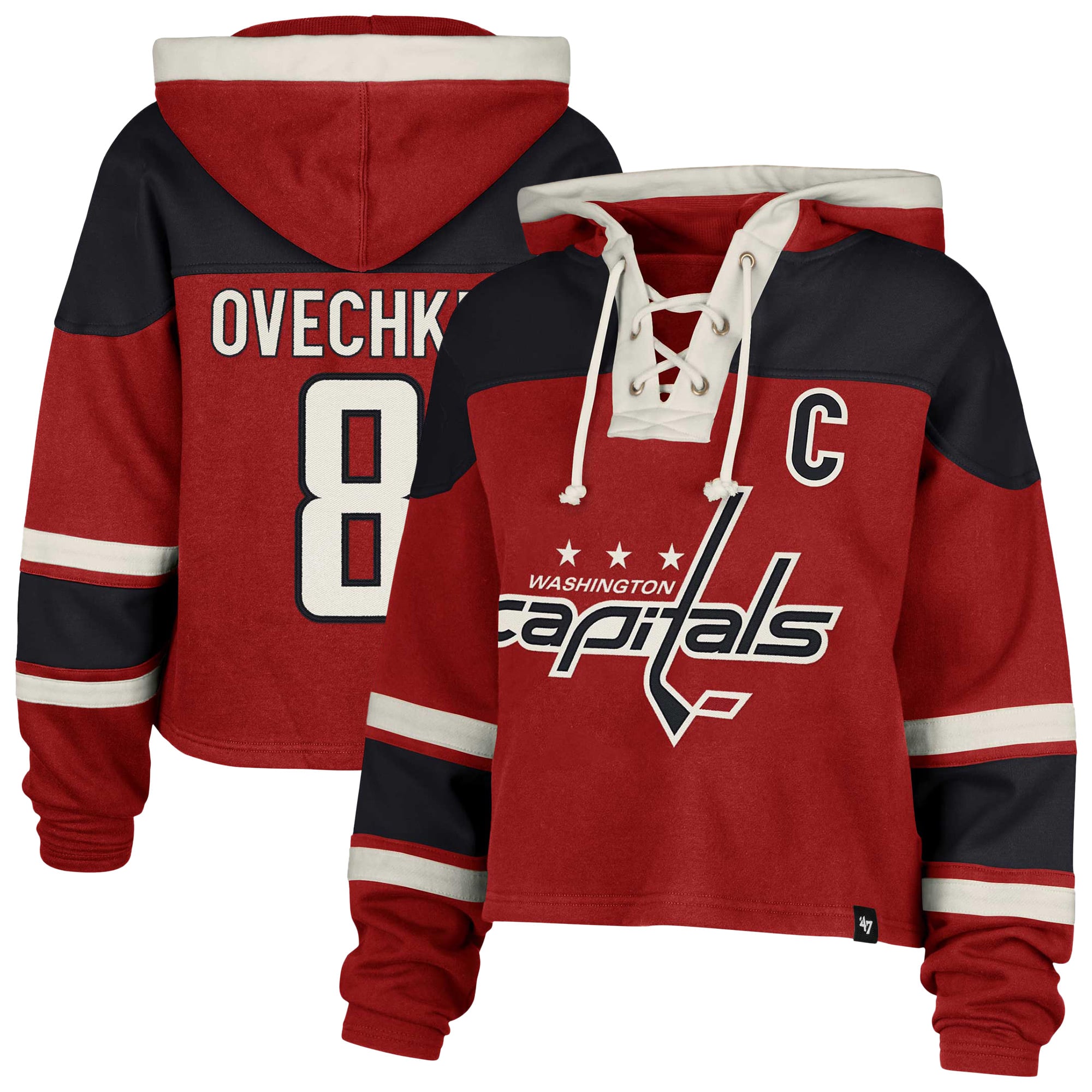 thumbnail image 2 of Alex Ovechkin #8 Washington Capitals Black Alternate Jersey – Men's Stitched NHL 2 of 5