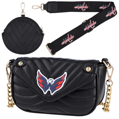  Washington Capitals FABGATING by Cuce Women's Vegan Leather Strap Bag - 